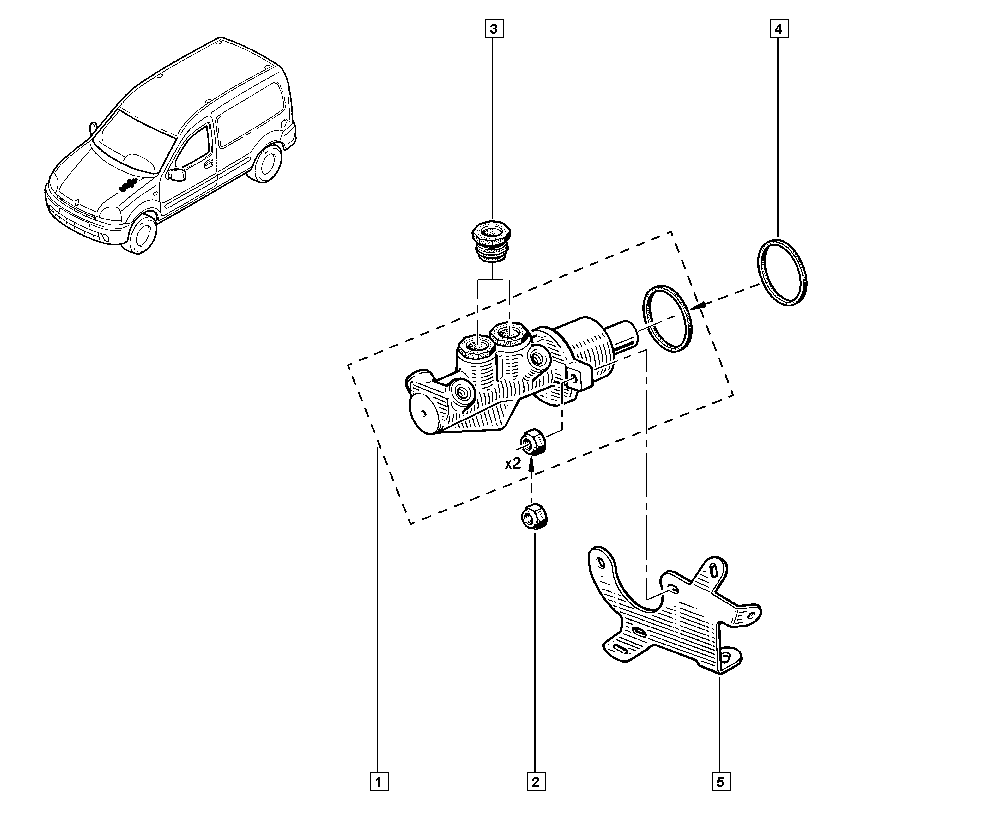 RENAULT TRUCKS 7701205407 - Ana fren silindiri www.parts5.com