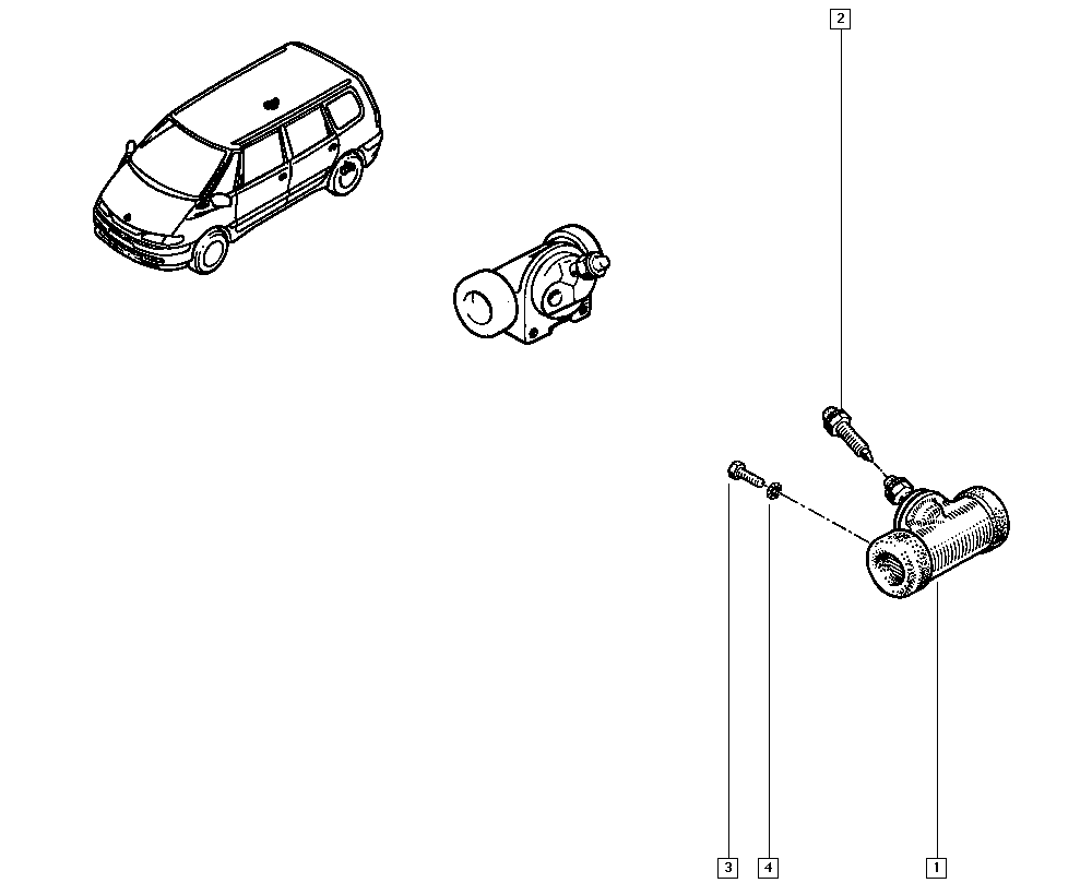 RENAULT 7701035477 - Cilindru receptor frana www.parts5.com