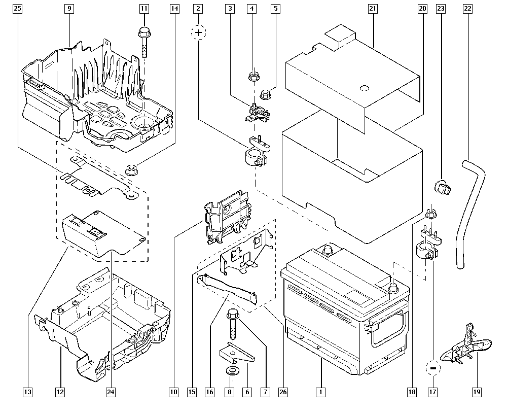 RENAULT 7711222782 - Baterie de pornire www.parts5.com