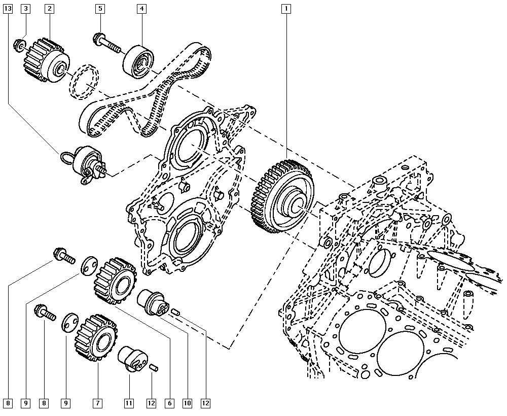 DACIA 77 01 063 971 - Направляющий ролик, зубчатый ремень www.parts5.com