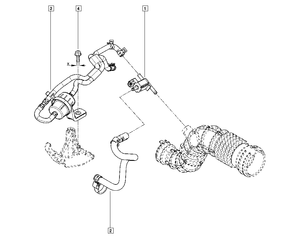 DACIA 8200 603 558 - Pressure Converter, exhaust control parts5.com