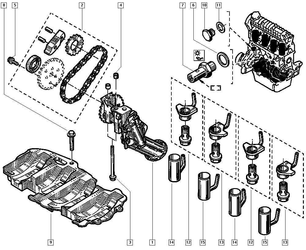 DACIA 15 01 005 65R - Oljna crpalka www.parts5.com