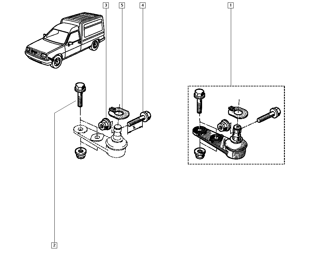 RENAULT 77 01 468 883 - Gornja / donja kugla www.parts5.com