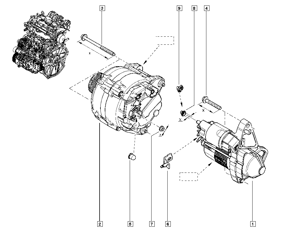 DACIA 77 01 499 651 - Стартер www.parts5.com