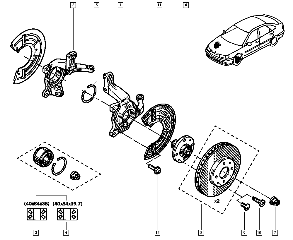 RENAULT 7701206118 - Tarcza hamulcowa www.parts5.com