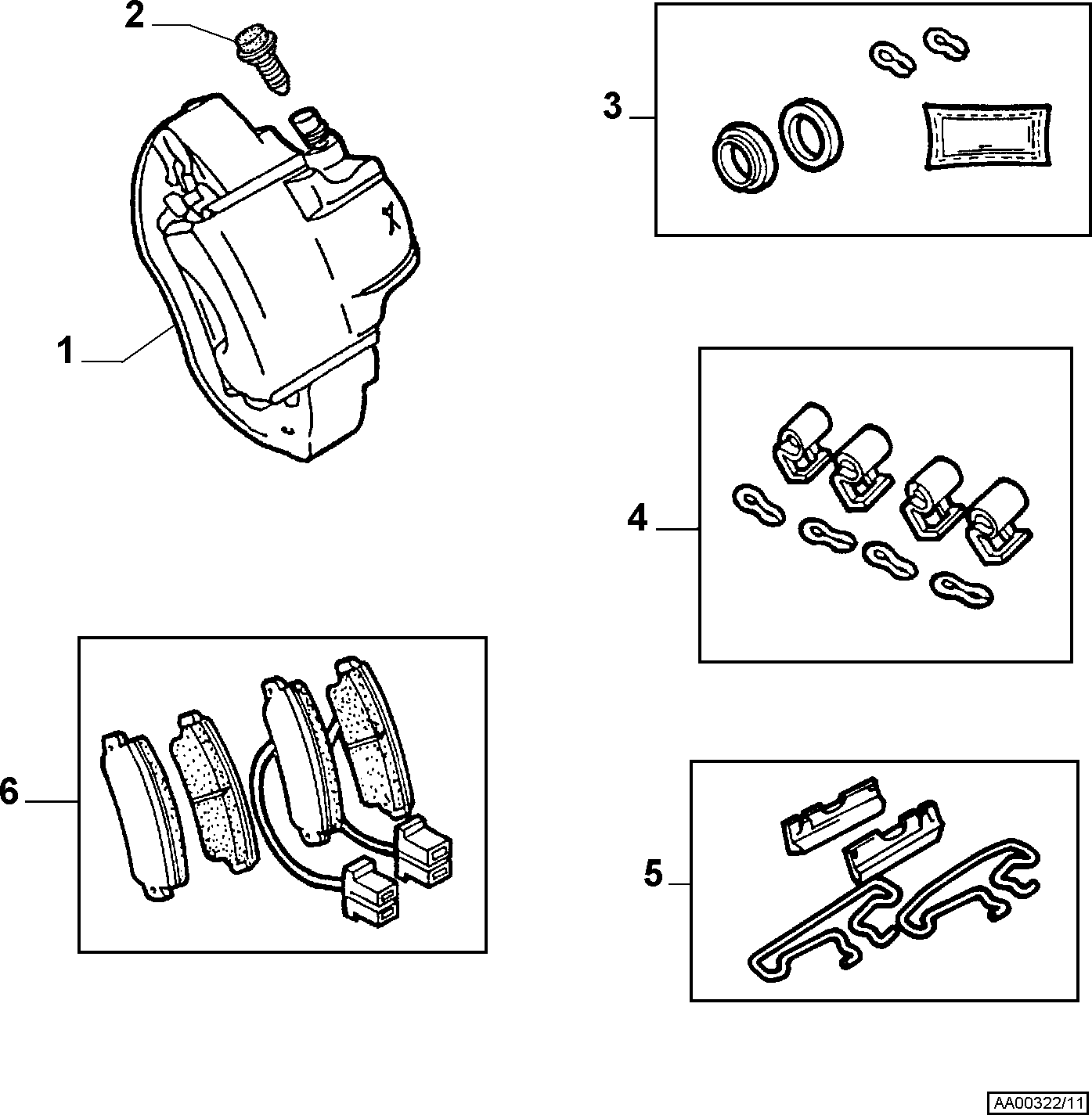 Alfa Romeo 60749882 - Set accesorii, placute frana www.parts5.com