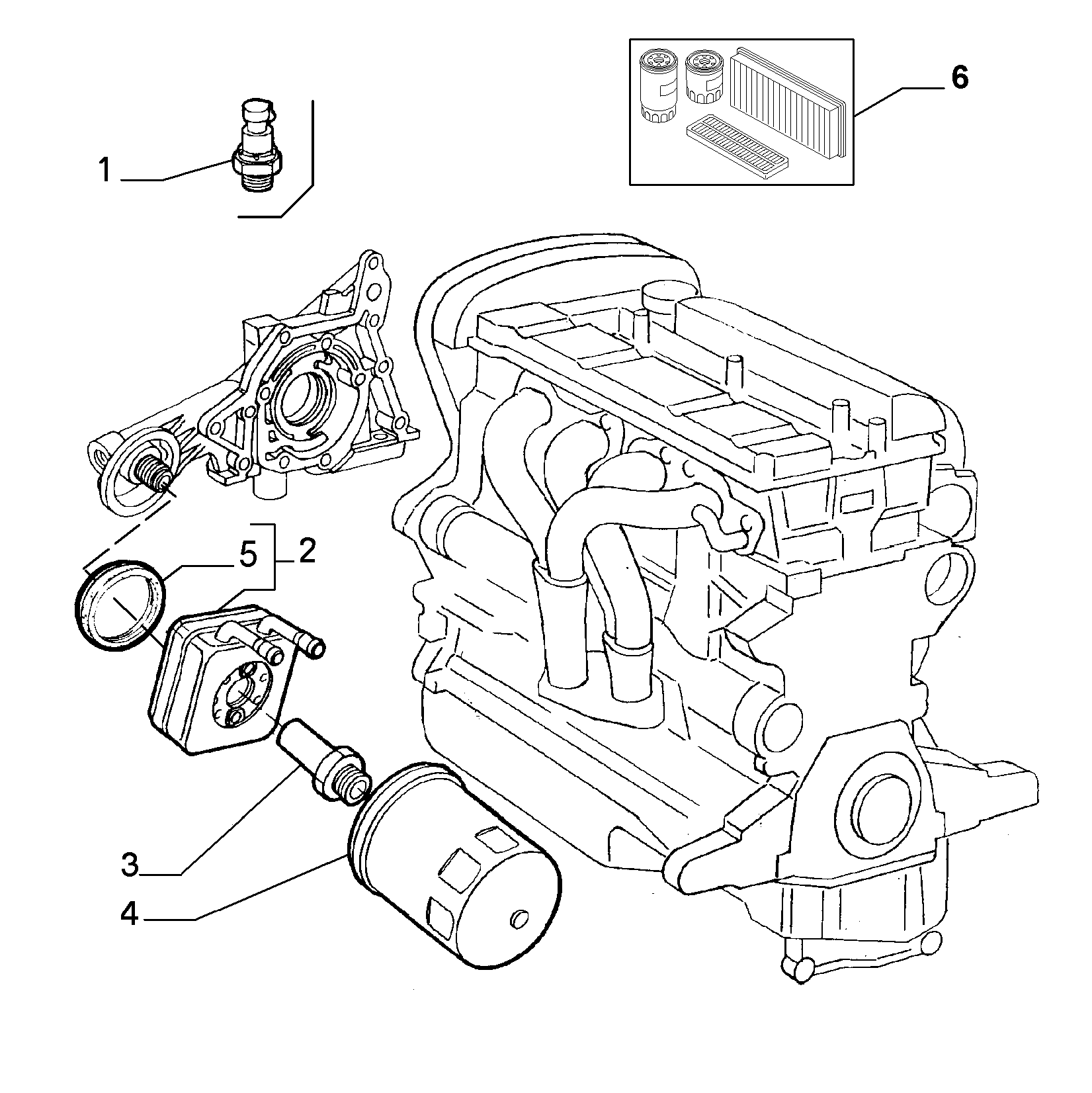 Lancia 46808398 - Oil Filter www.parts5.com