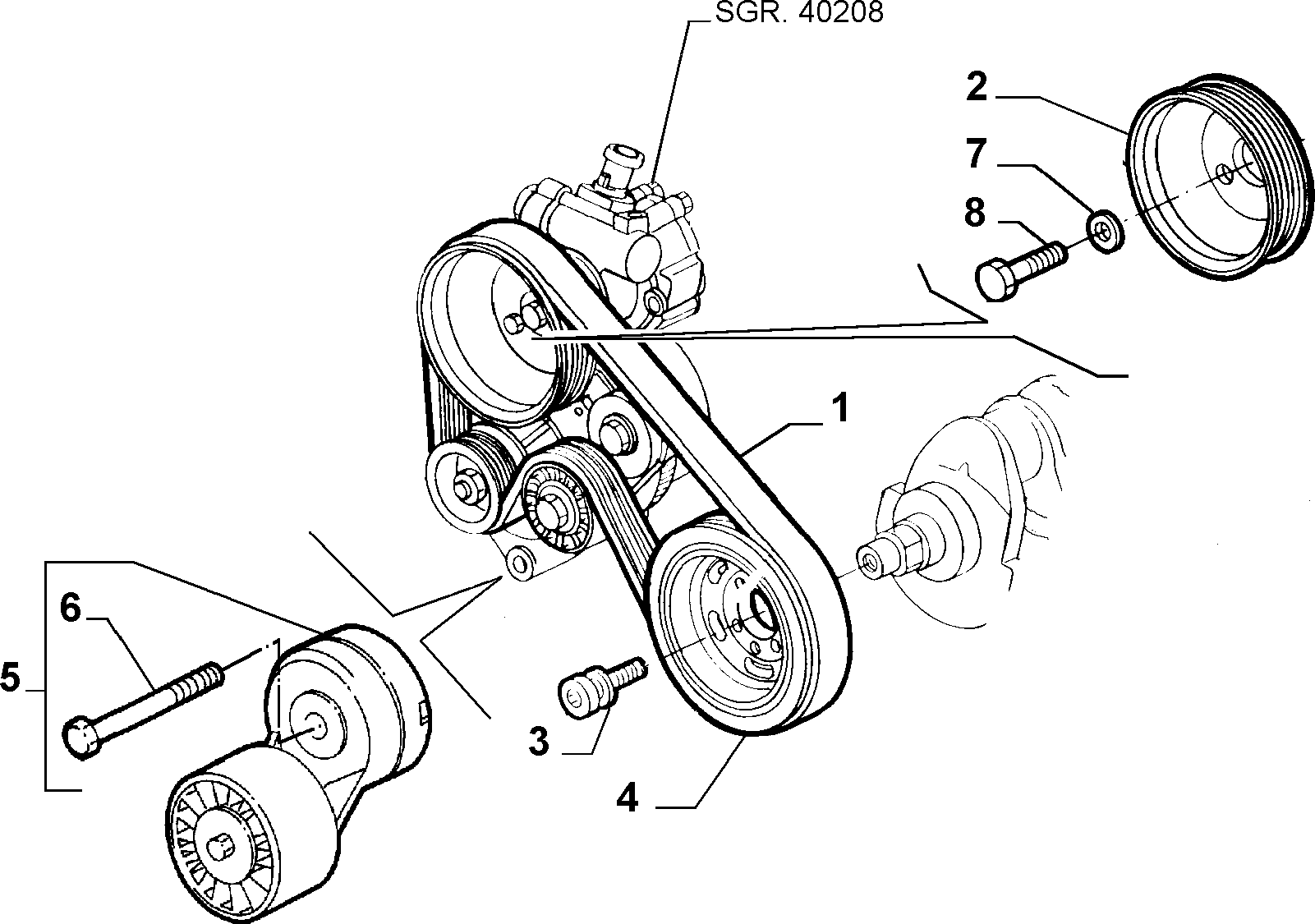 Lancia 60662969 - Ozubený klínový řemen www.parts5.com