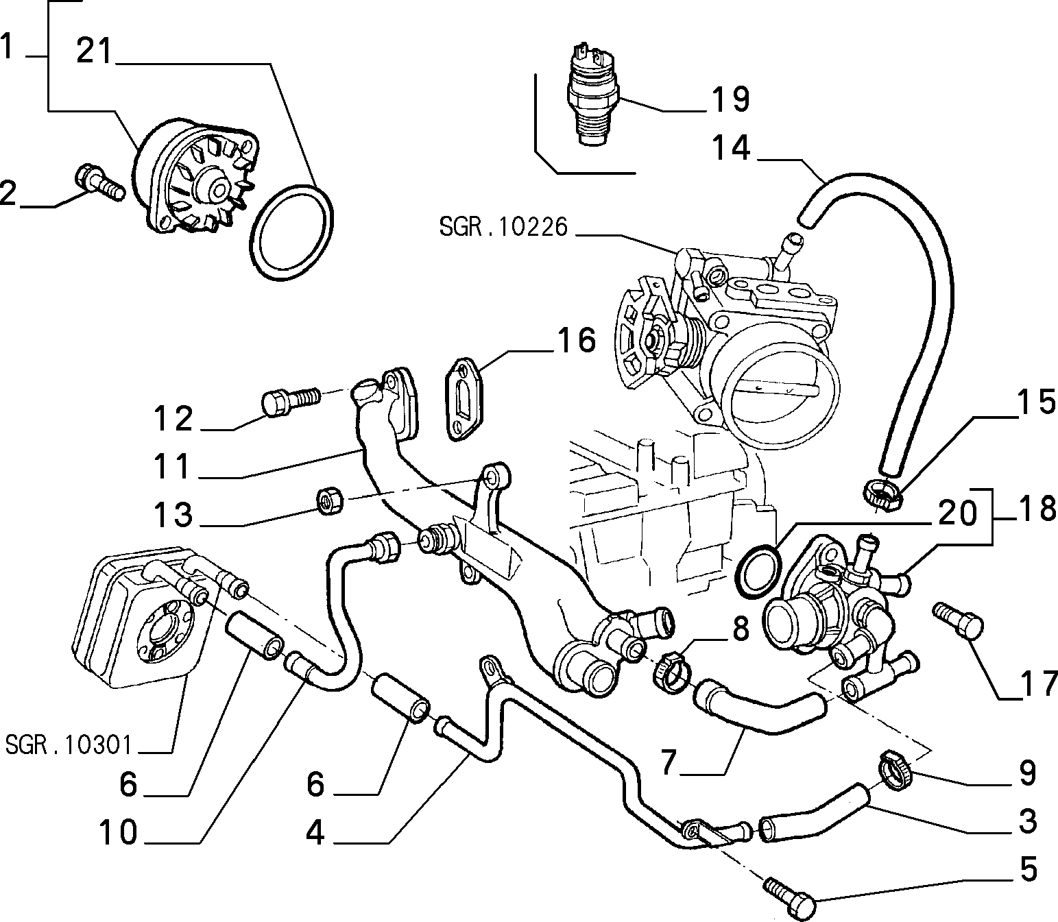 Lancia 60586222 - Pompa apa www.parts5.com