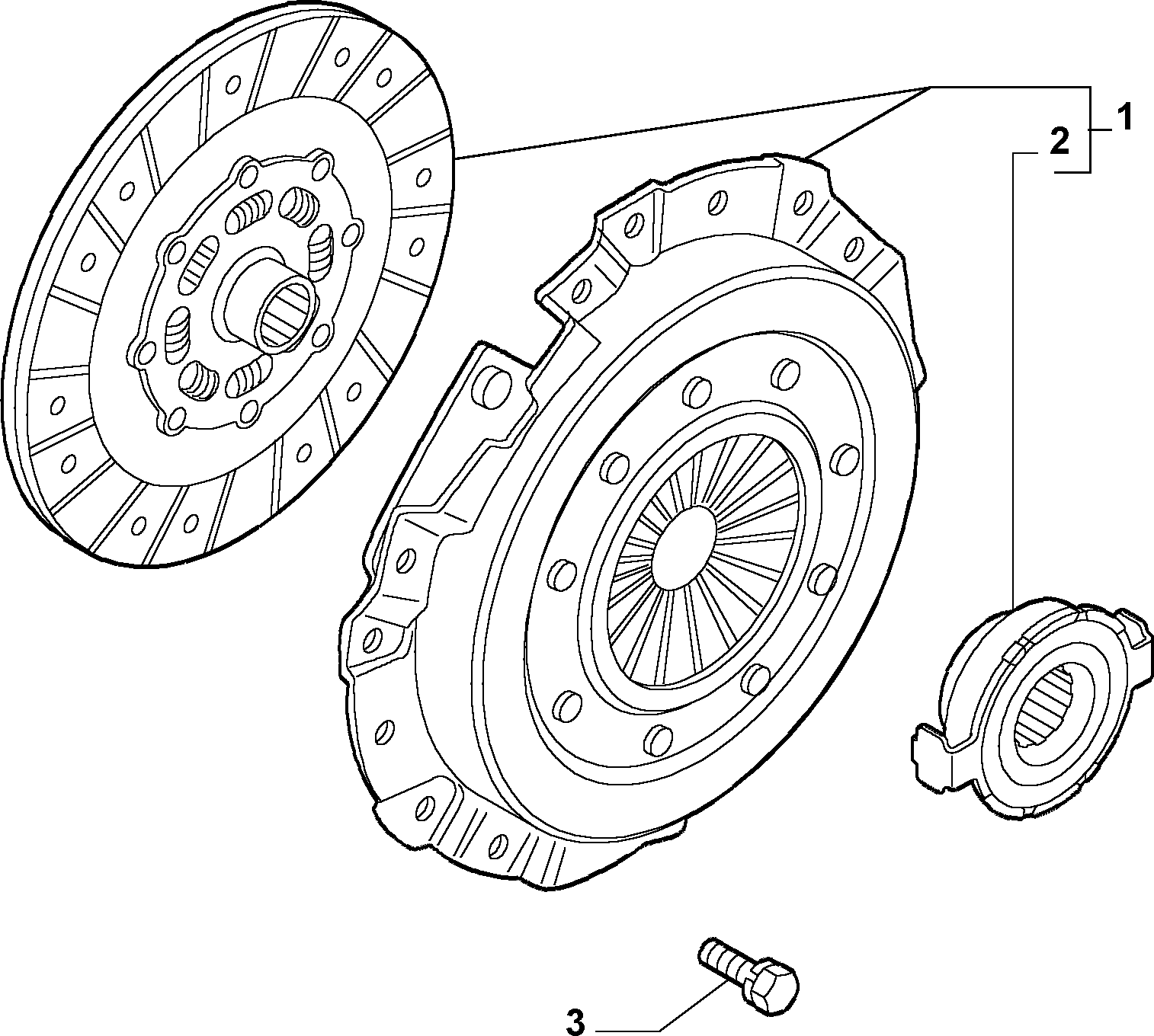 Lancia 71739501 - Set ambreiaj www.parts5.com