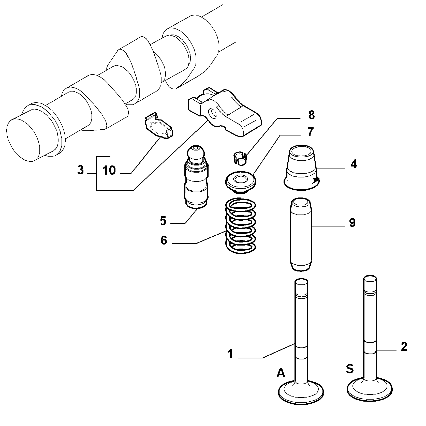 Alfa Romeo 46767972 - Tappet / Rocker parts5.com