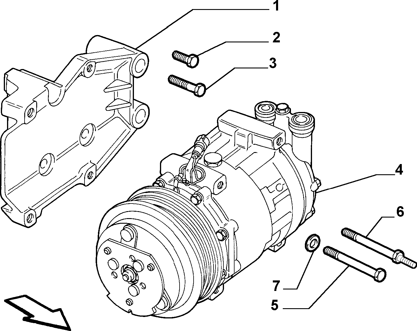 Maserati 60653652 - Kompresör, klima sistemi www.parts5.com