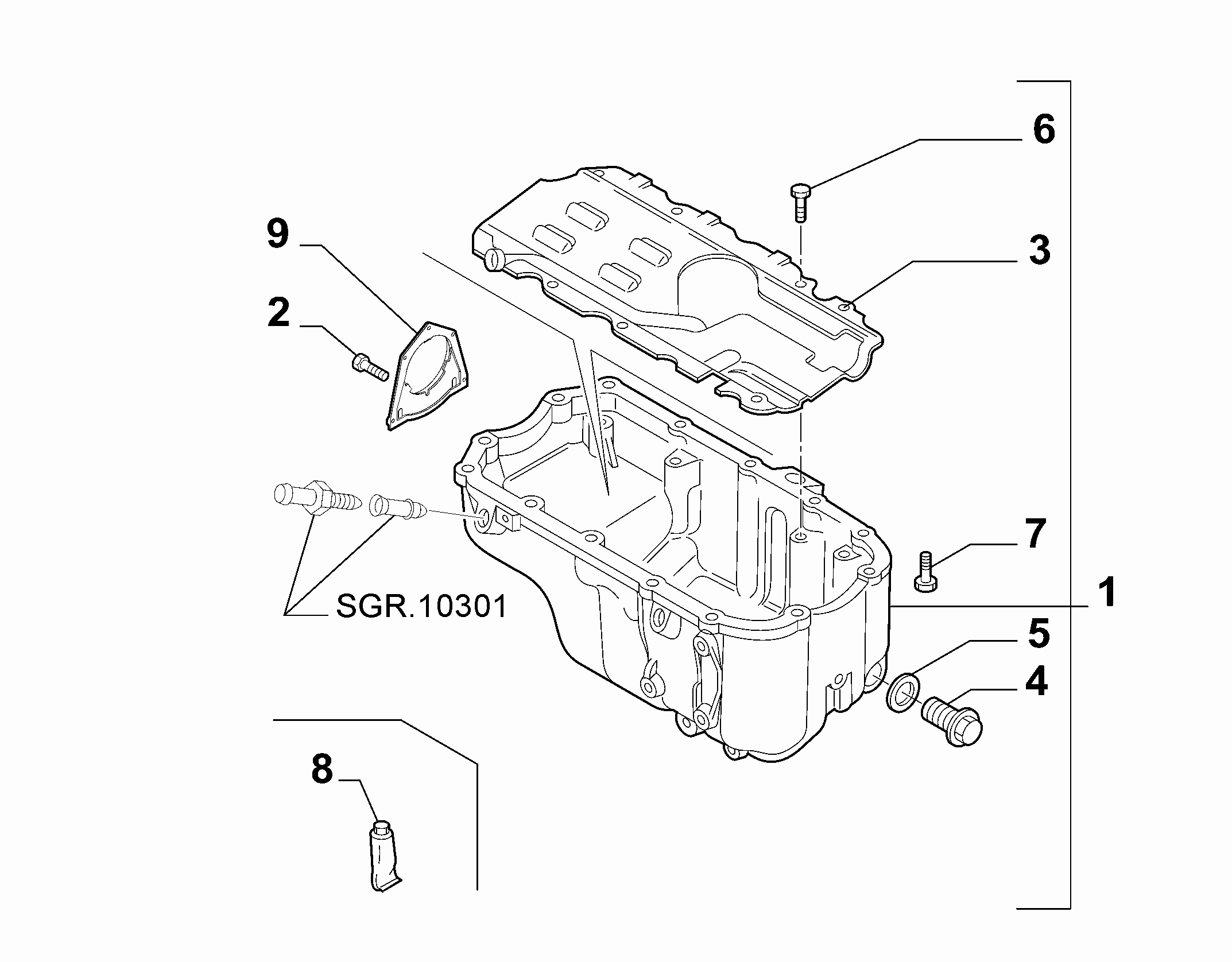 Lancia 71718365 - Võlli rõngastihend, Väntvõll www.parts5.com