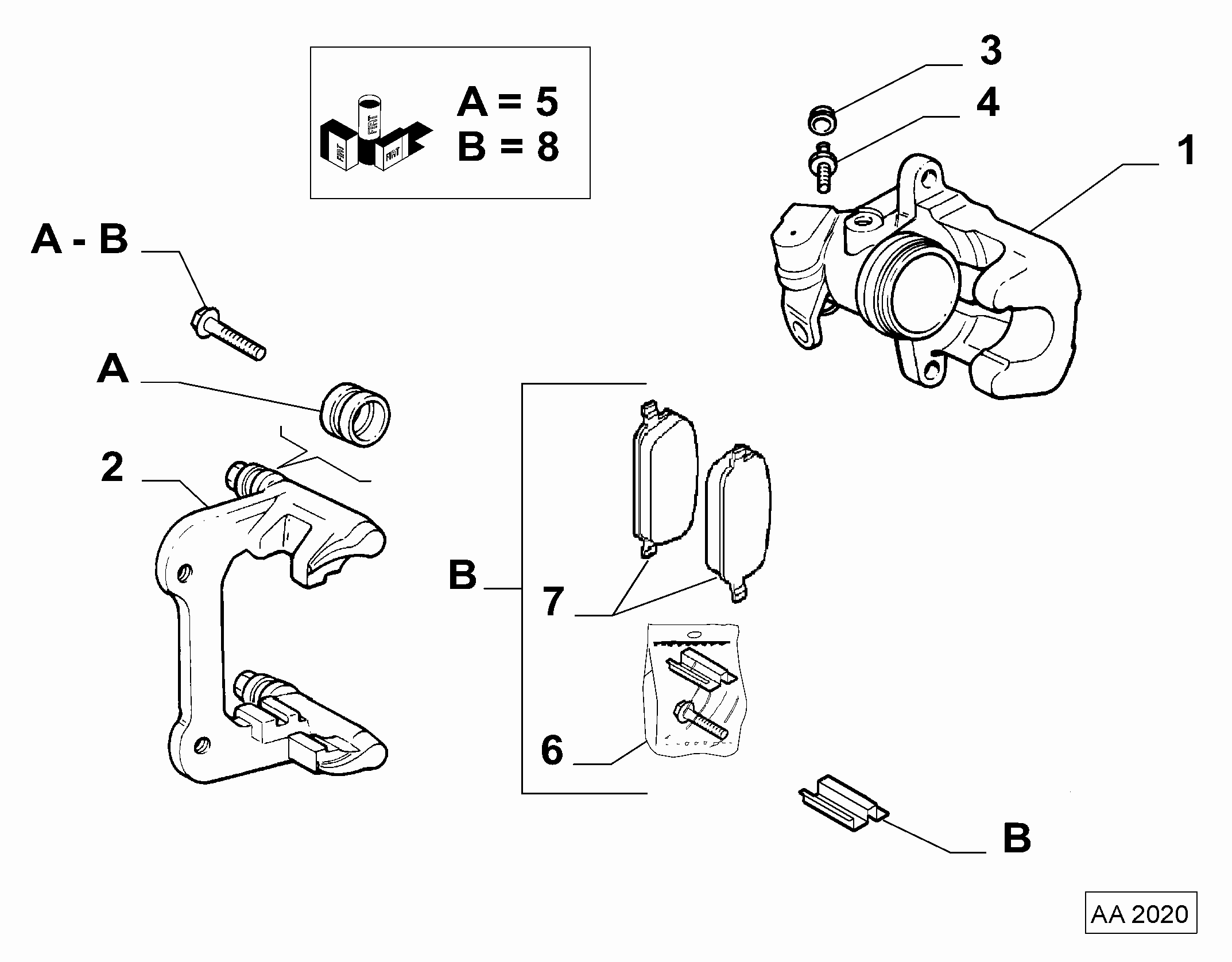 Alfa Romeo 77363648 - Brzdový strmeň www.parts5.com