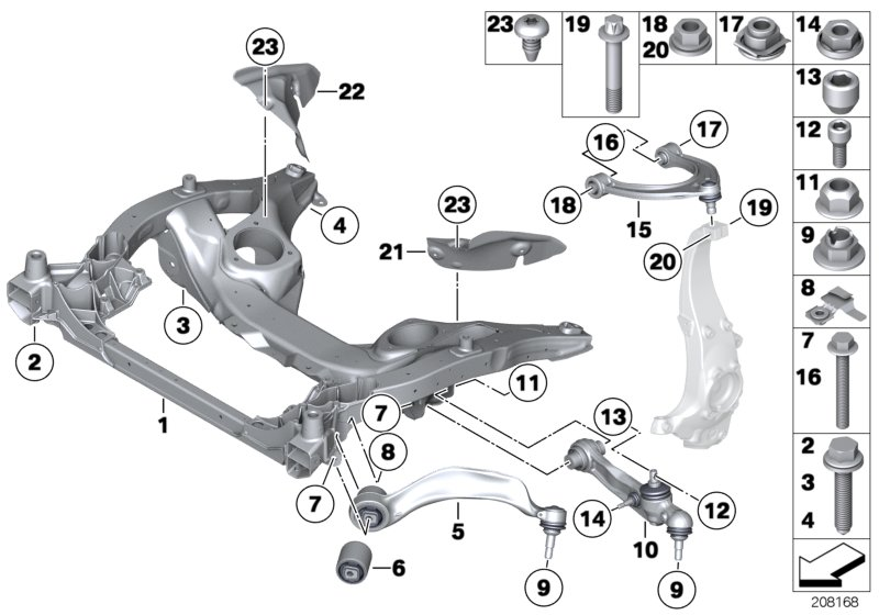 BMW 31 10 6 765 451 - Juego de reparación, suspensión de ruedas www.parts5.com