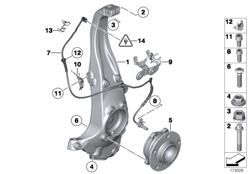 BMW 34 52 6 782 099 - Sensor, wheel speed www.parts5.com