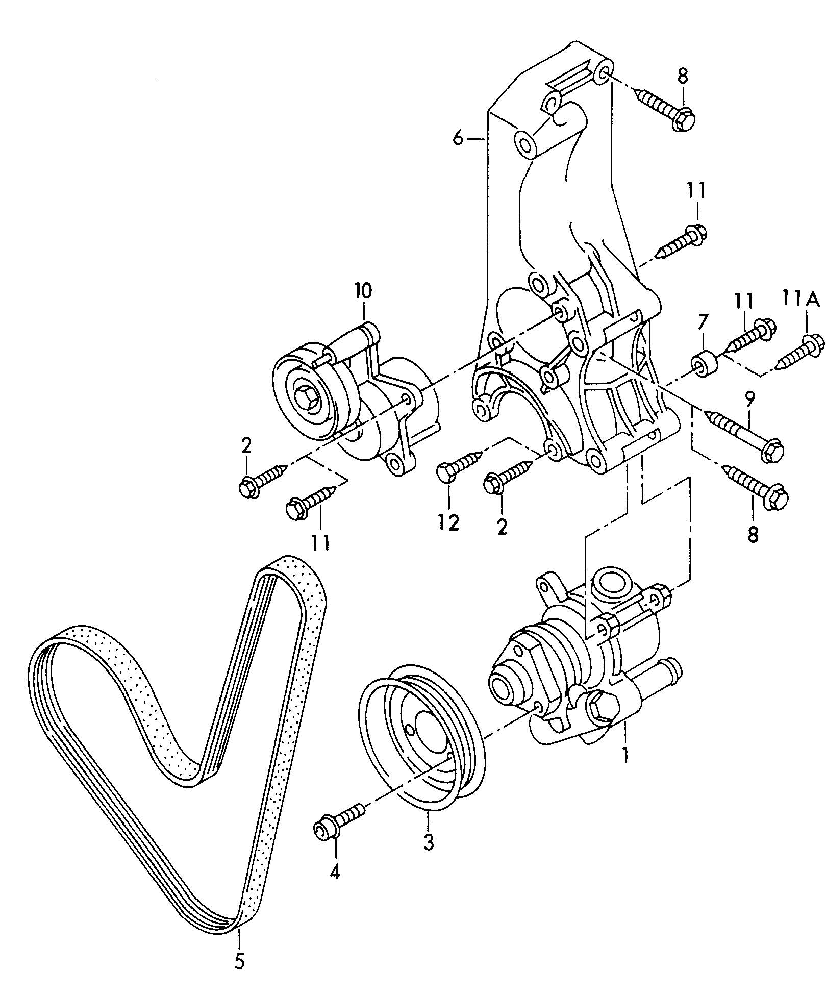 VAG 032145933T - Correa trapecial poli V www.parts5.com