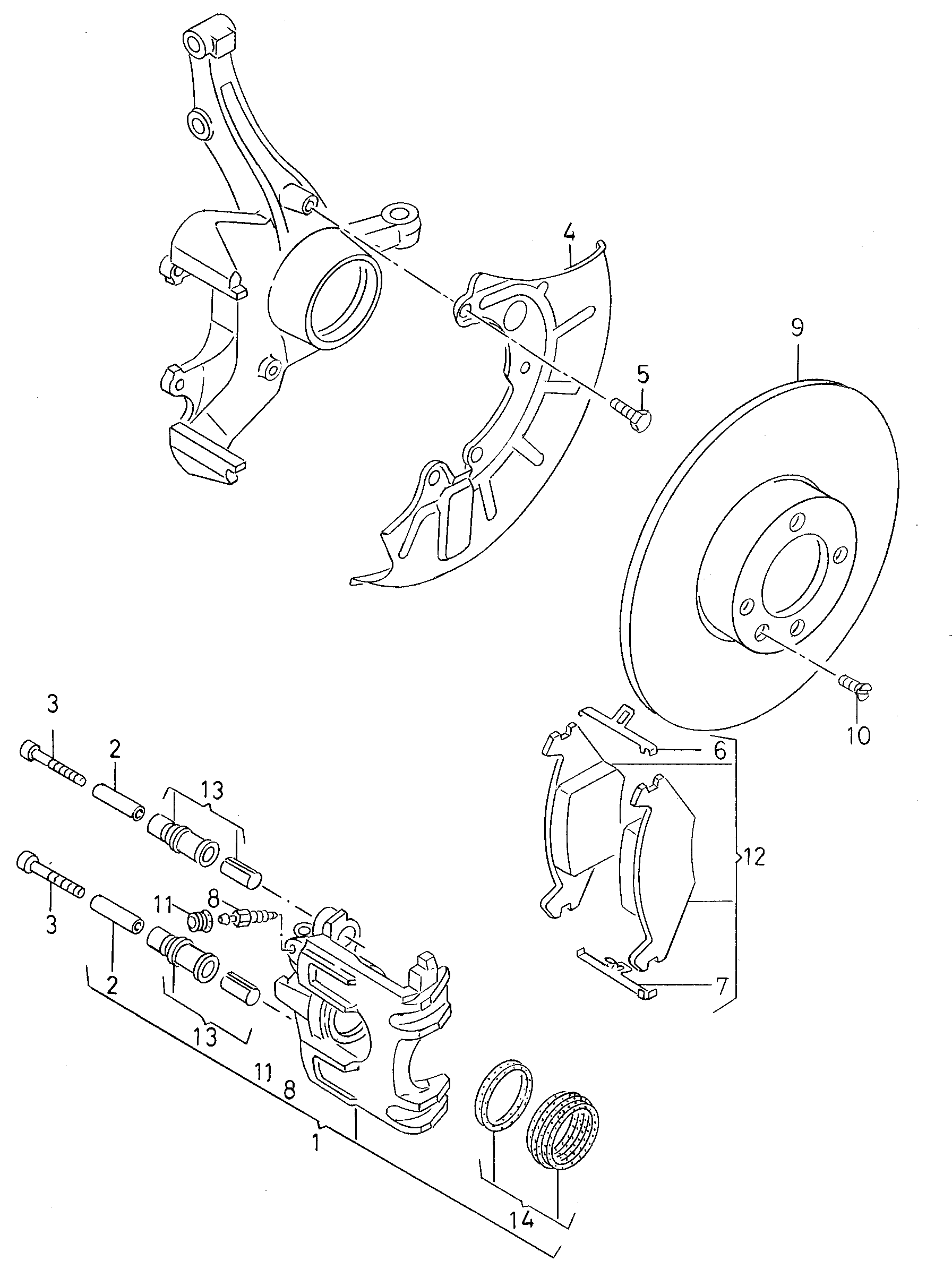 VAG 191 698 447 - Guide Sleeve Kit, brake caliper parts5.com