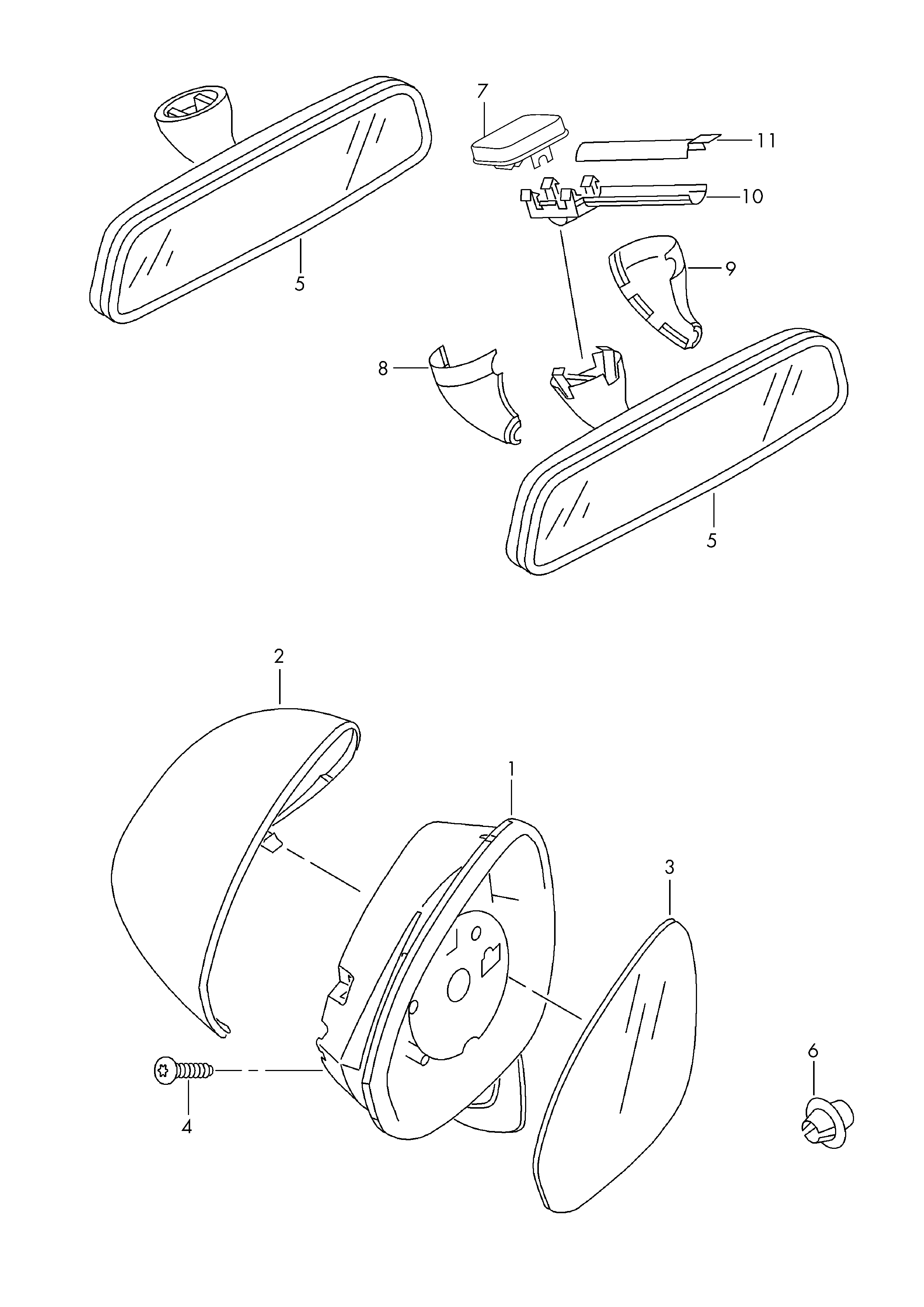 VAG 6J0857537C - Zascitni pokrov, zunanje ogledalo www.parts5.com