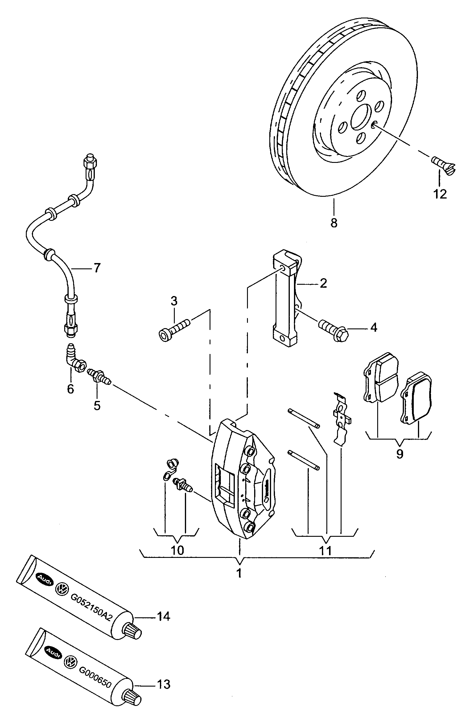 AUDI 6KL698151 - Set placute frana,frana disc www.parts5.com