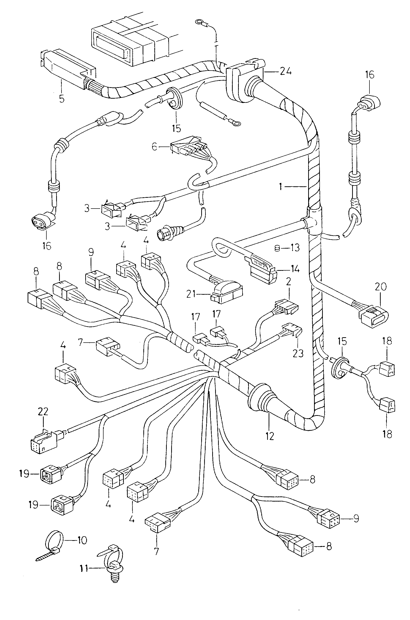 VW 357 973 202 - Cable Repair Set, central electrics parts5.com