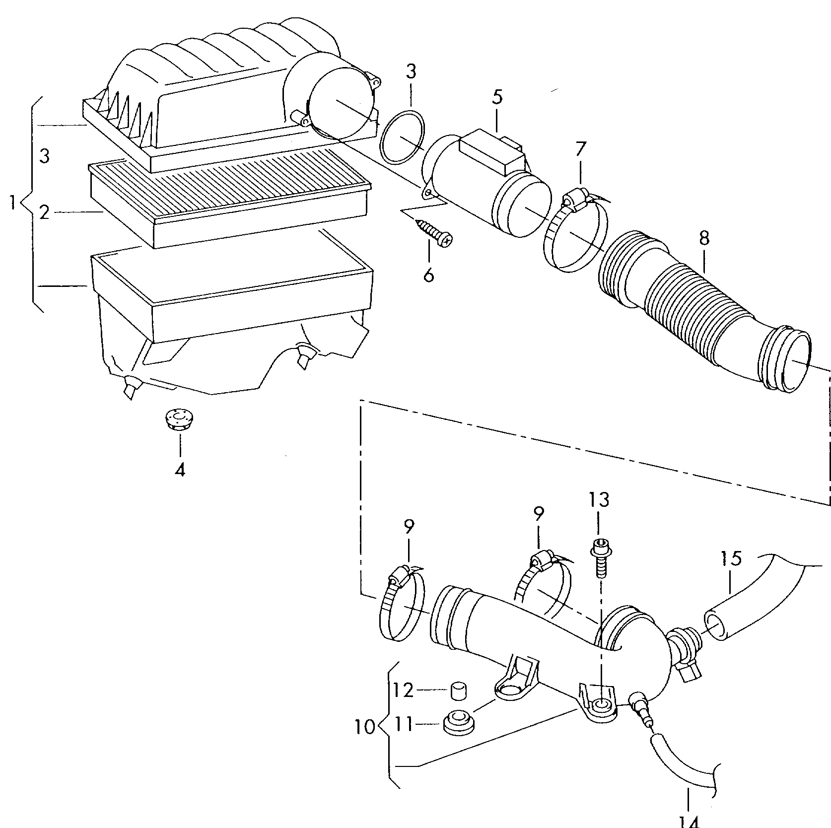 Seat 071 906 461 B - Air Mass Sensor www.parts5.com