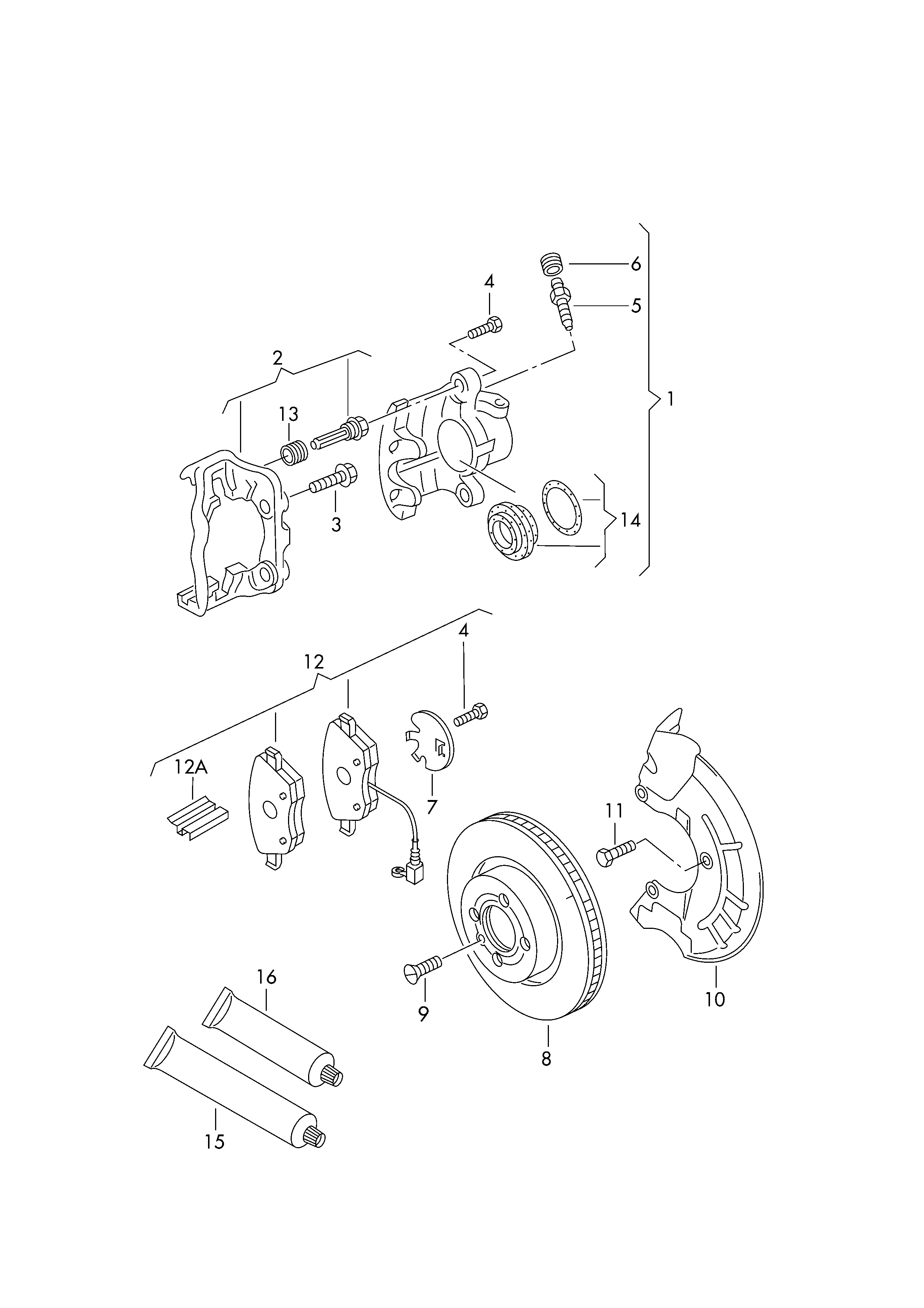 Skoda 1J0 615 301 S - Δισκόπλακα www.parts5.com