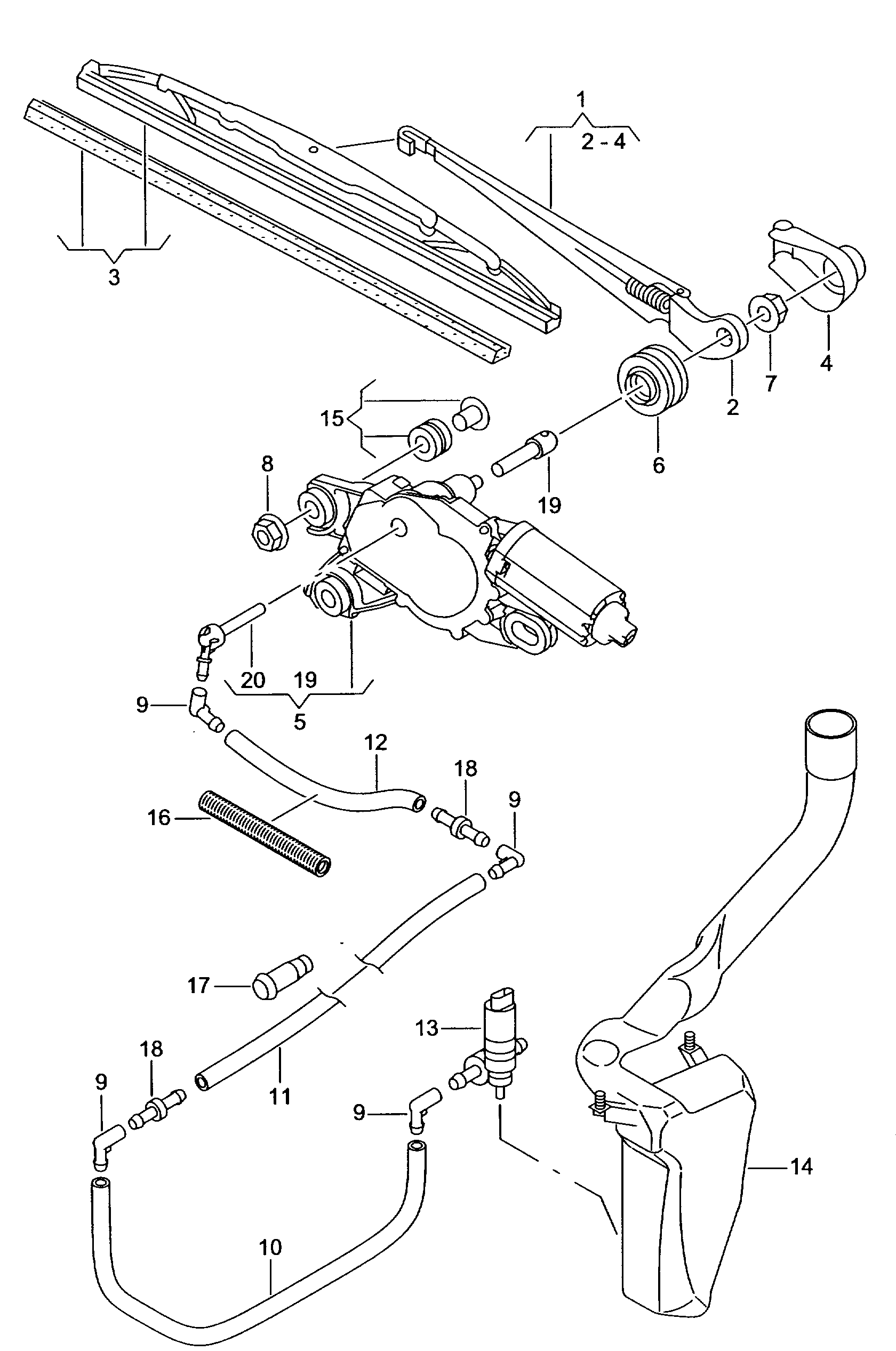 VAG 6L6955425 - Pyyhkijänsulka www.parts5.com