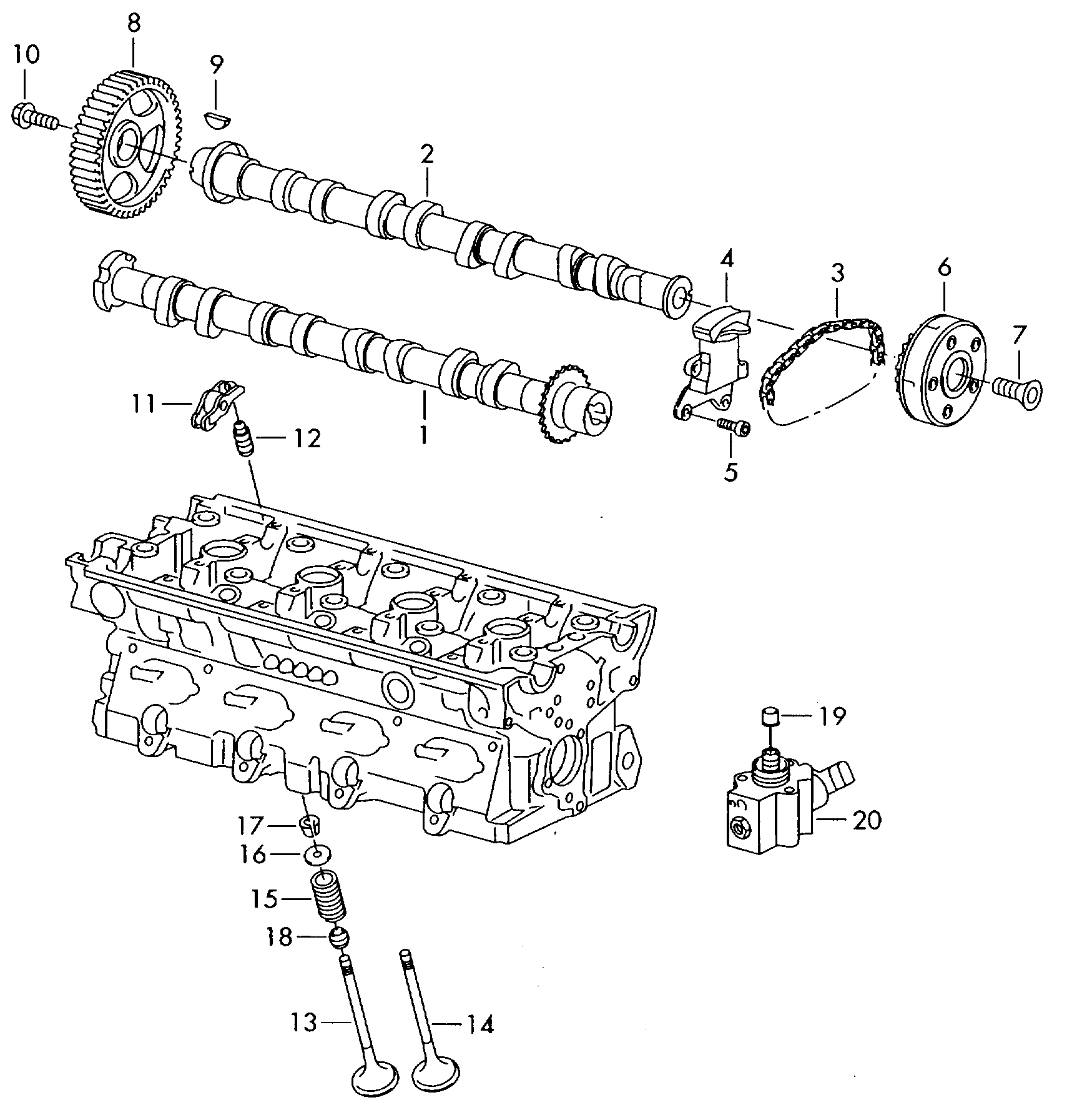 VAG 022 109 423 A - Tappet / Rocker www.parts5.com