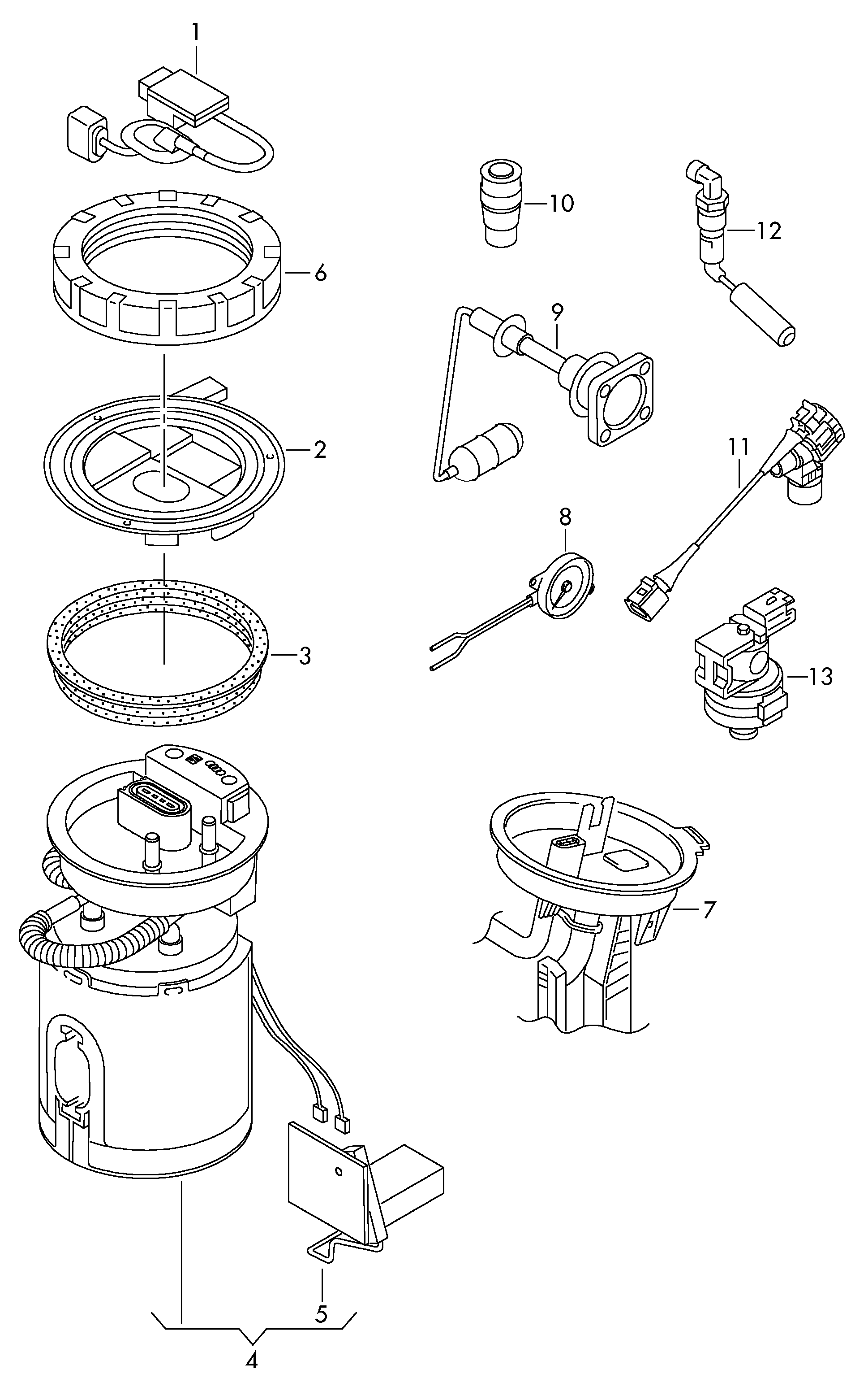 AUDI 1K0 906 093 H - Control Unit, fuel pump parts5.com