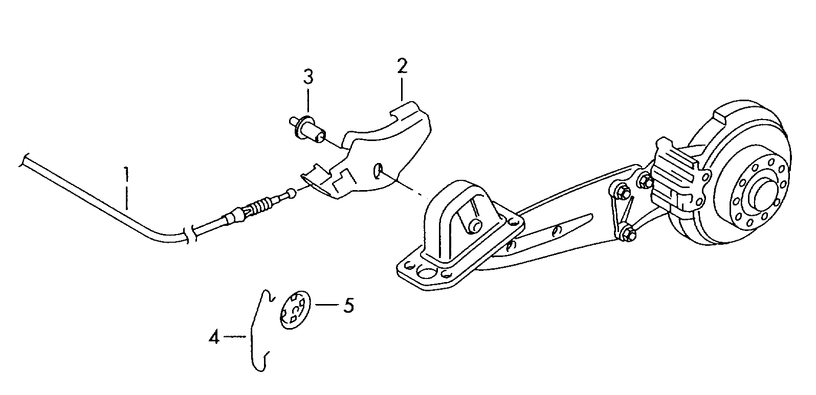 VAG 1K0 609 721 T - Cable, parking brake parts5.com