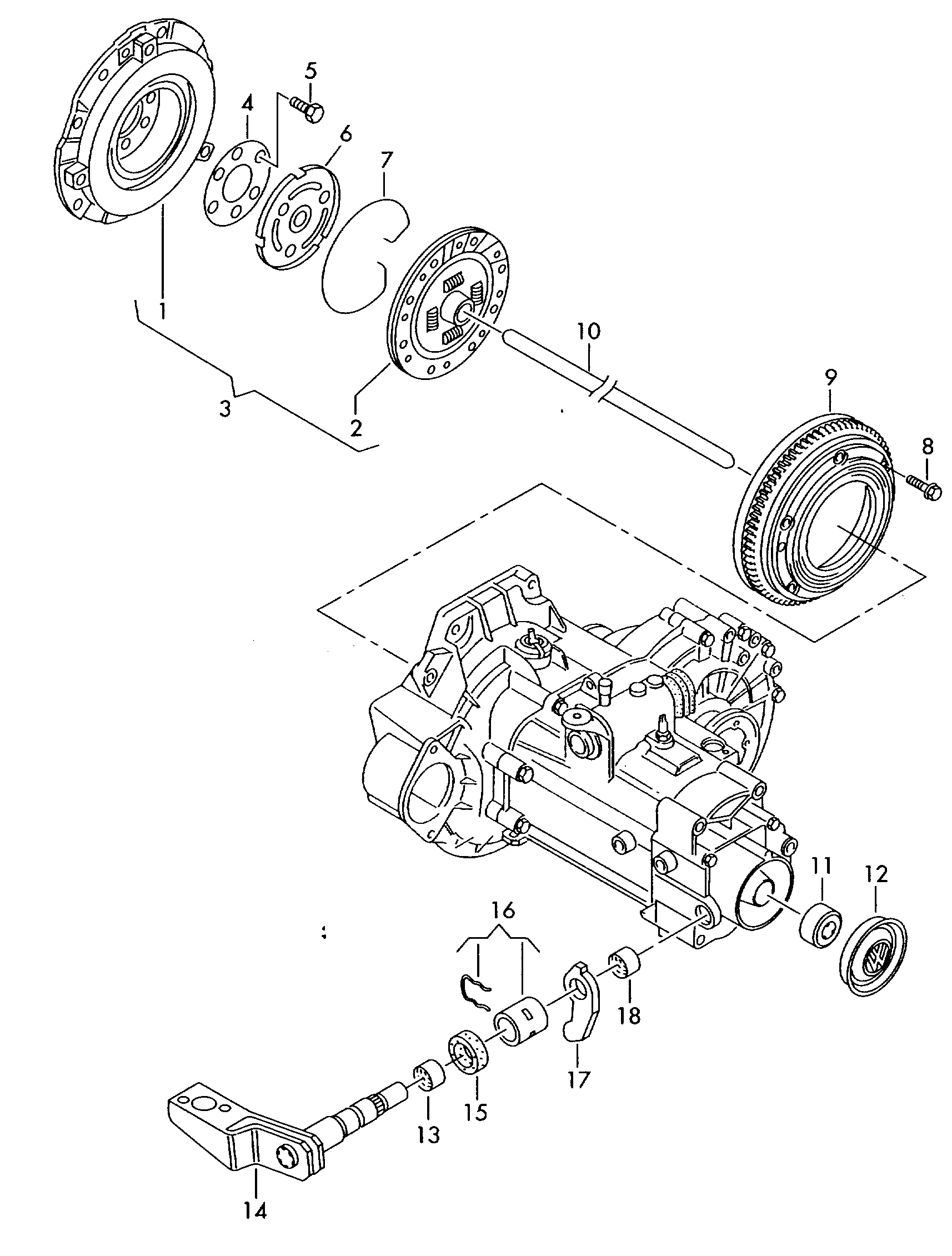 Seat 036 141 025 K - Komplet spojke www.parts5.com