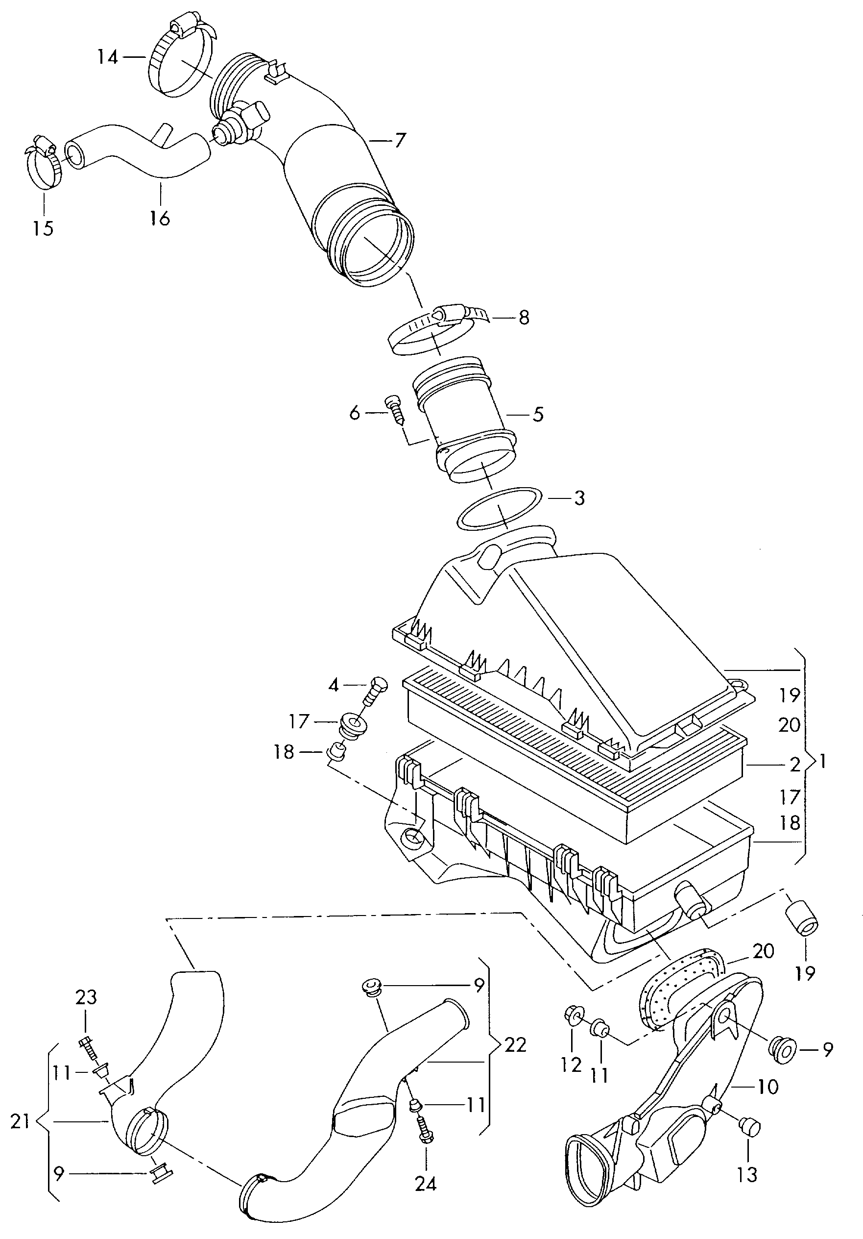 AUDI 071 906 461 A - Air Mass Sensor www.parts5.com