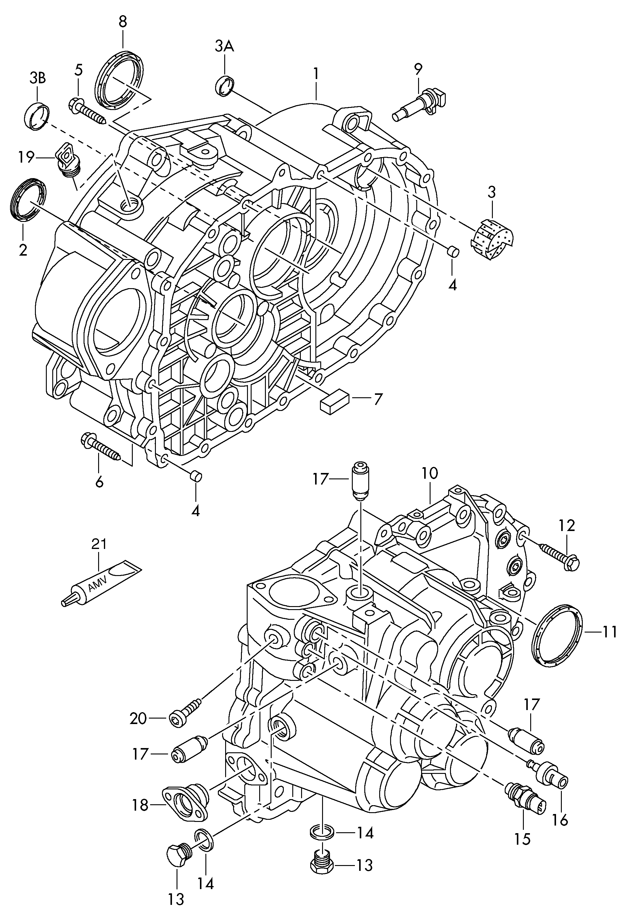 VAG 02M 311 113 A - Bague d'étanchéité, boîte de vitesse manuel www.parts5.com