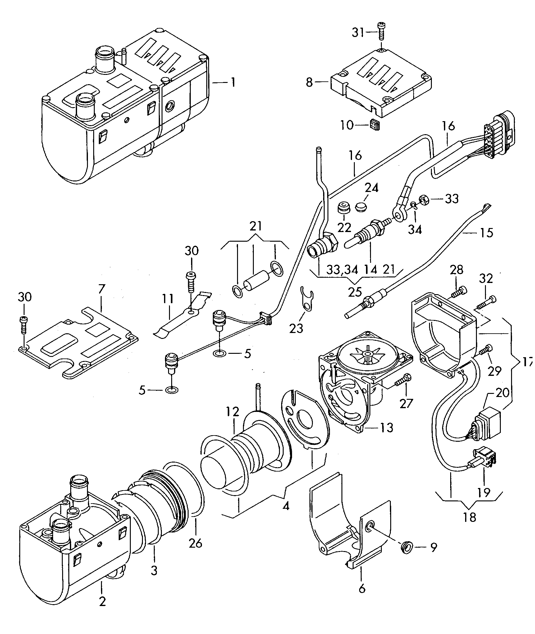 VAG 7M3963319A - Glow Plug, parking heater www.parts5.com