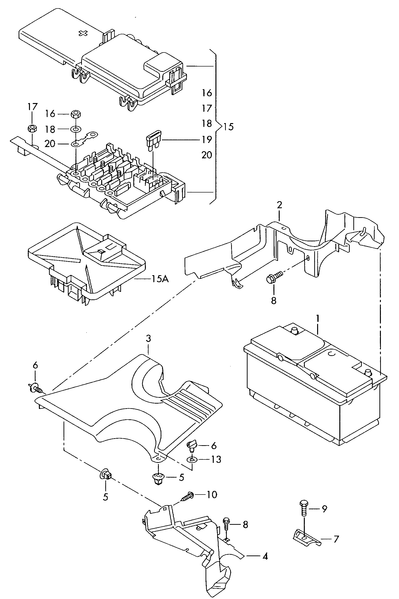 AUDI 1J0 915 105 AC - Baterie de pornire www.parts5.com