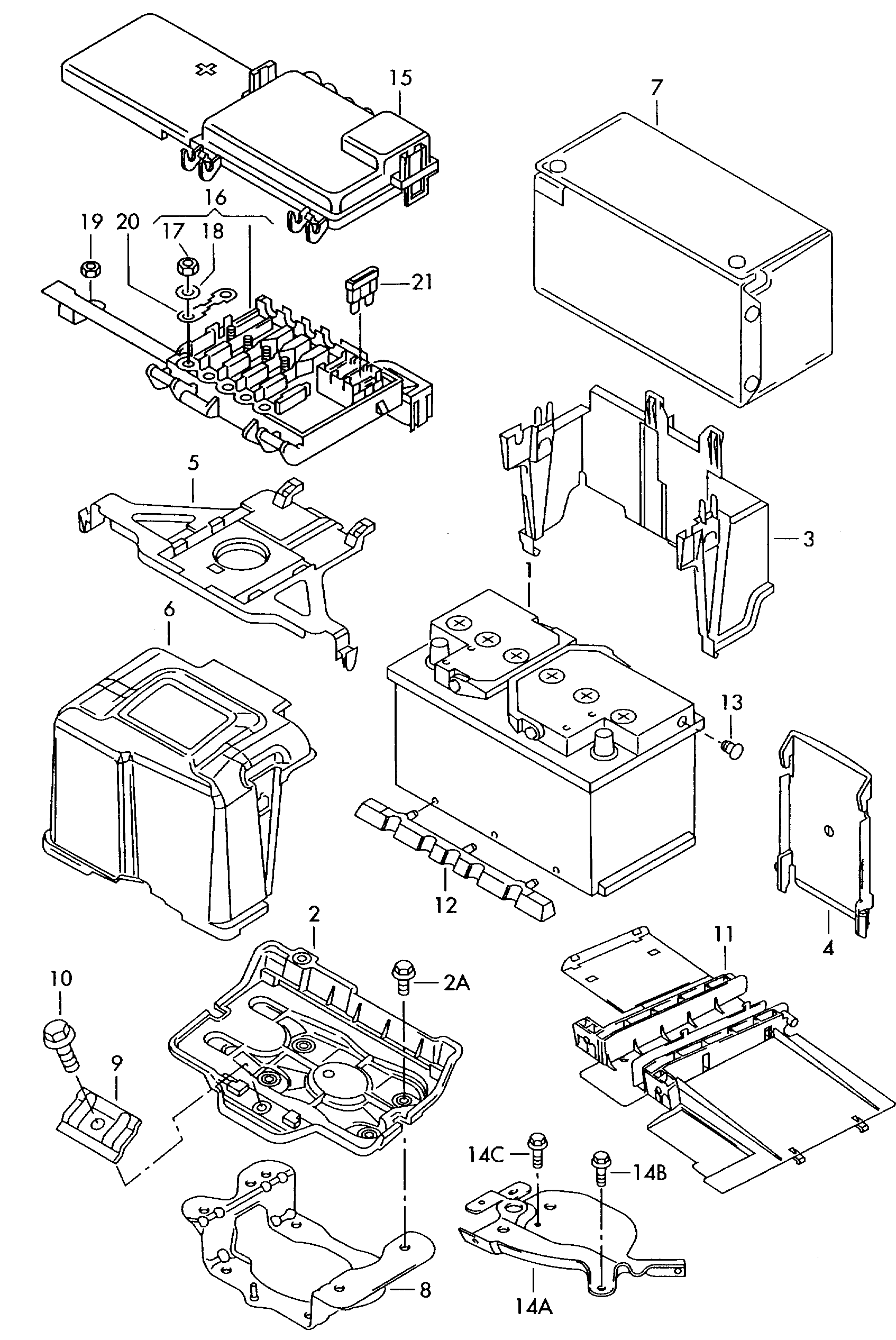 VAG JZW915105C - Käynnistysakku www.parts5.com