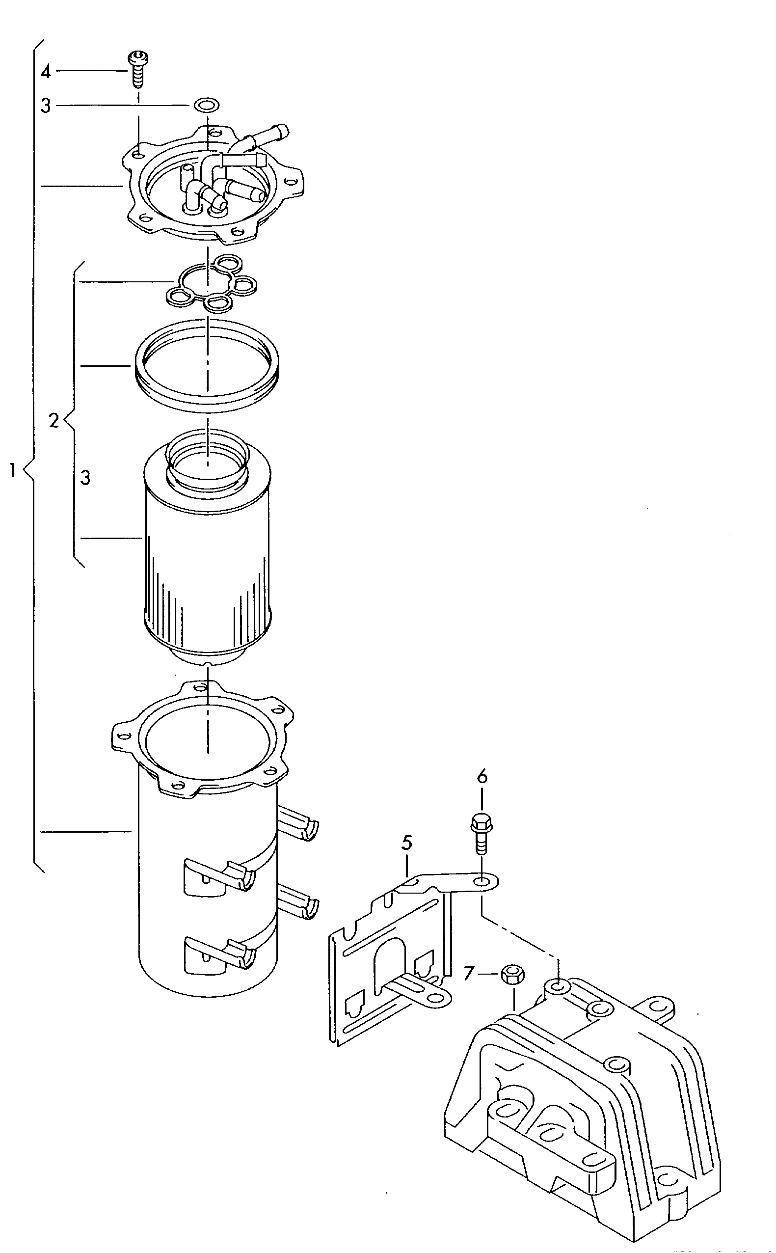 CUPRA 3C0127400D - Fuel filter with flange www.parts5.com