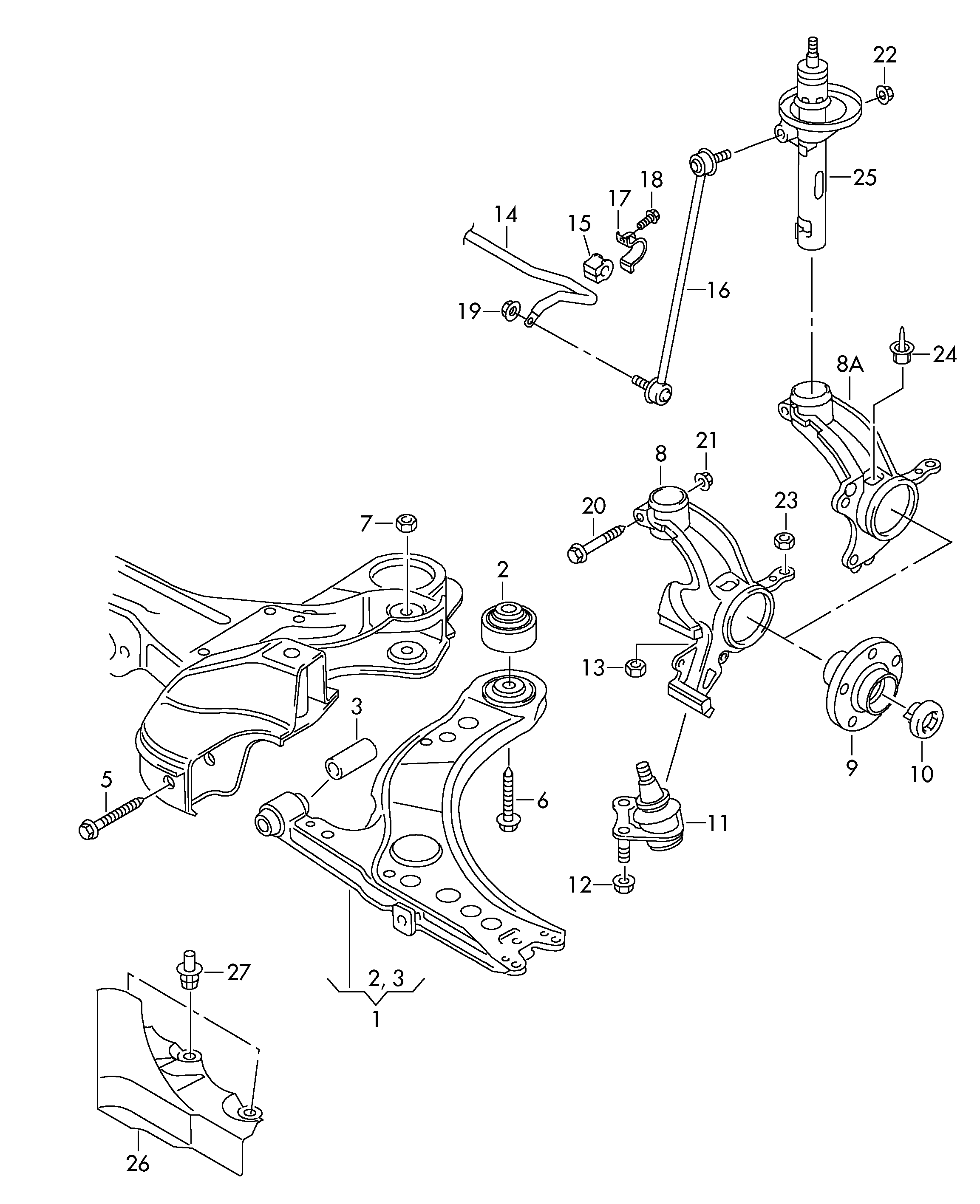 Seat 6R0 407 151 E - Носач, окачване на колелата www.parts5.com