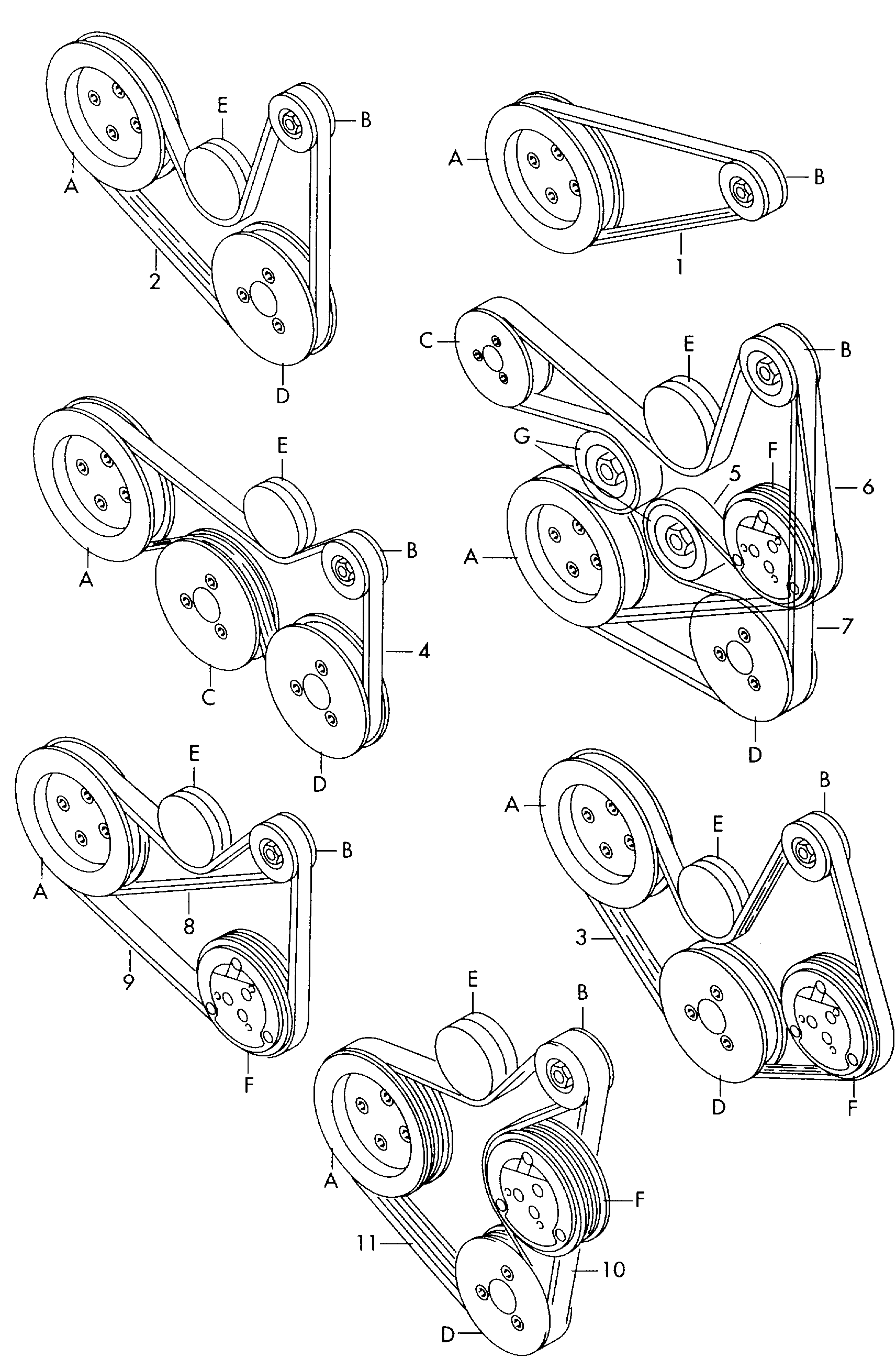 Seat 03E 260 849 A - Keilrippenriemen www.parts5.com