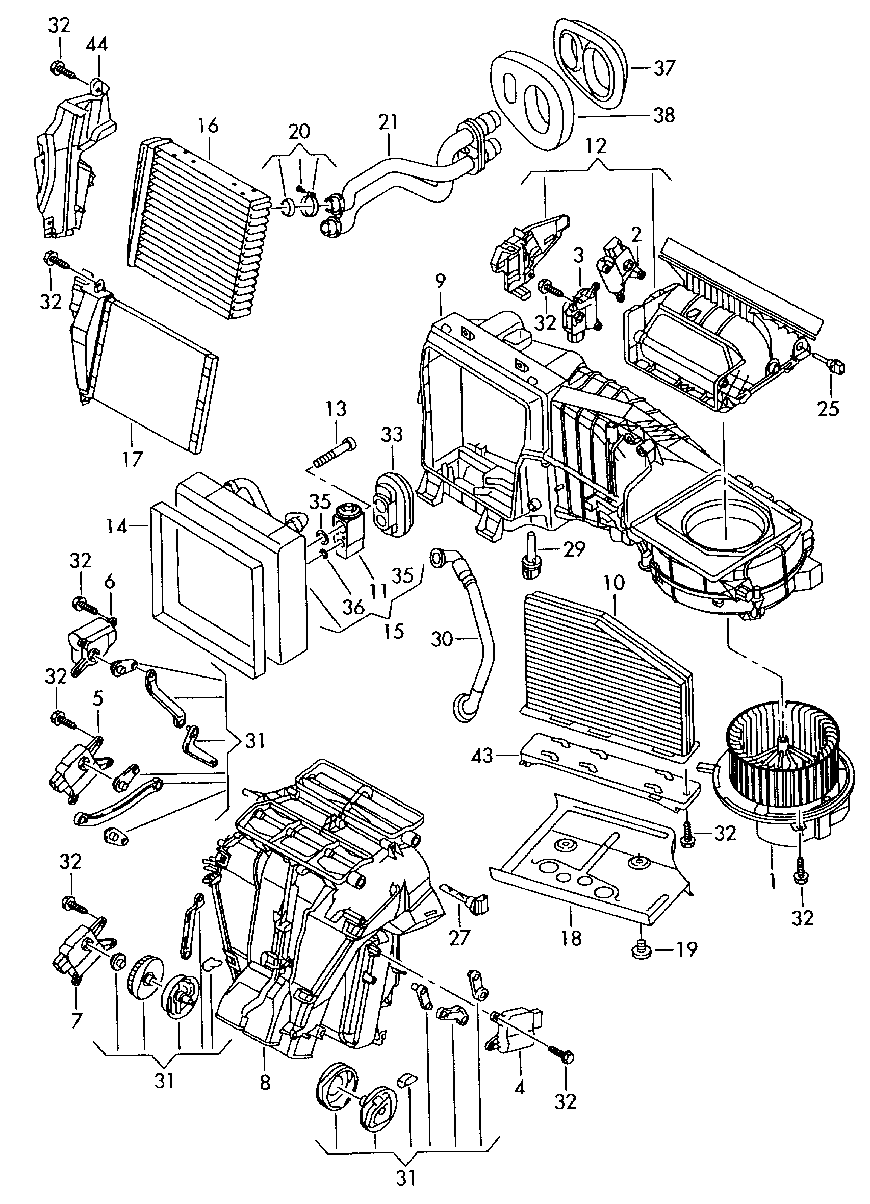 VAG 3C1 820 015 M - Вентилятор салона www.parts5.com