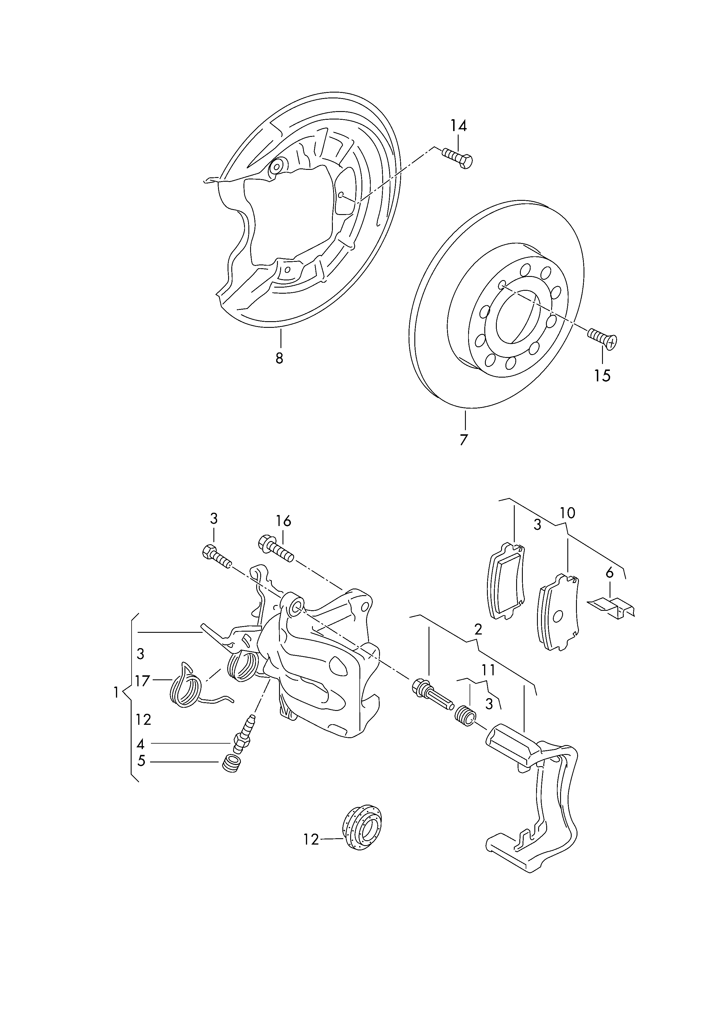 VAG 5K0 698 451 - Bremsbelagsatz, Scheibenbremse www.parts5.com