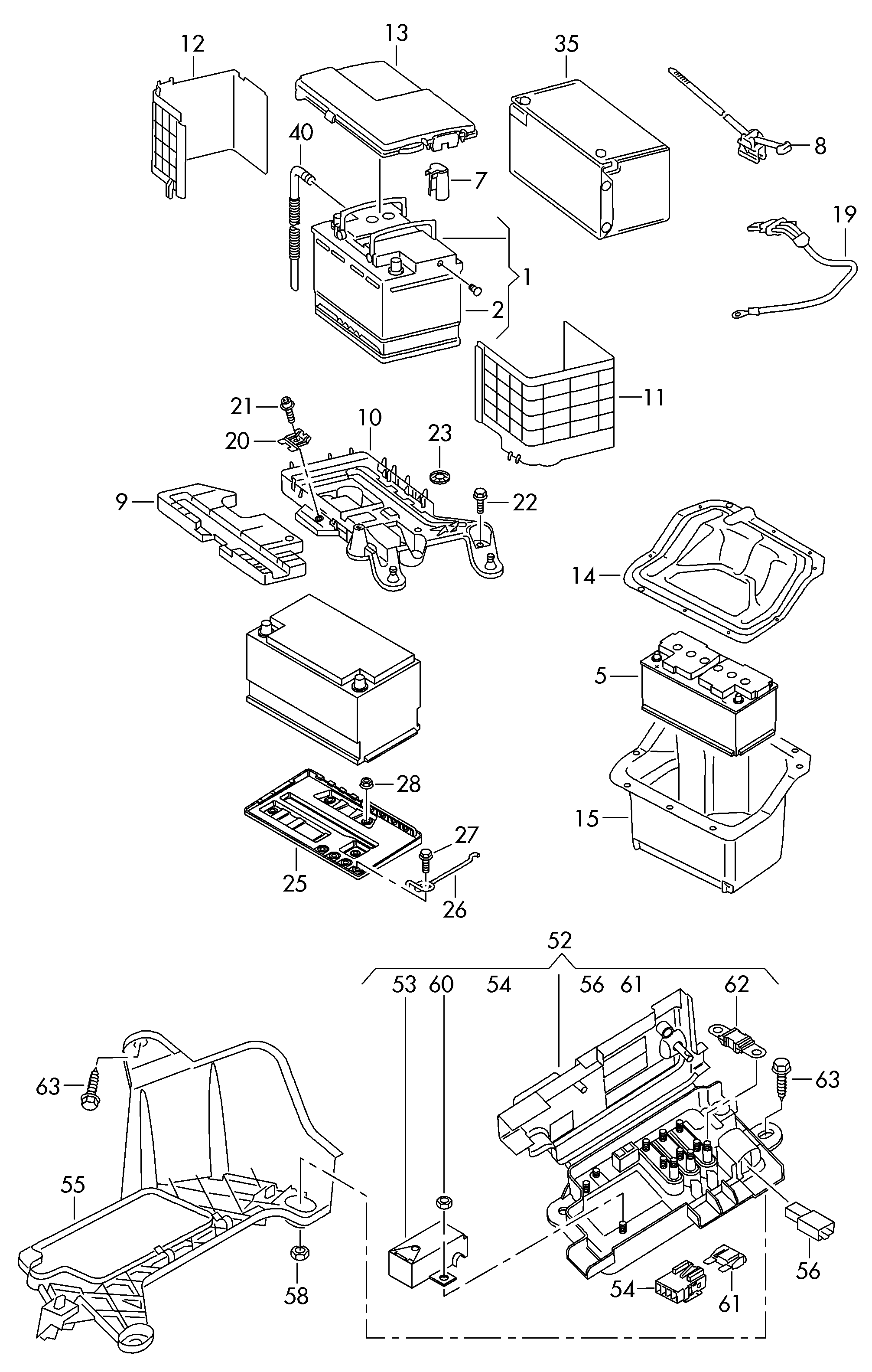 VW 000915105EC - Starter Battery parts5.com