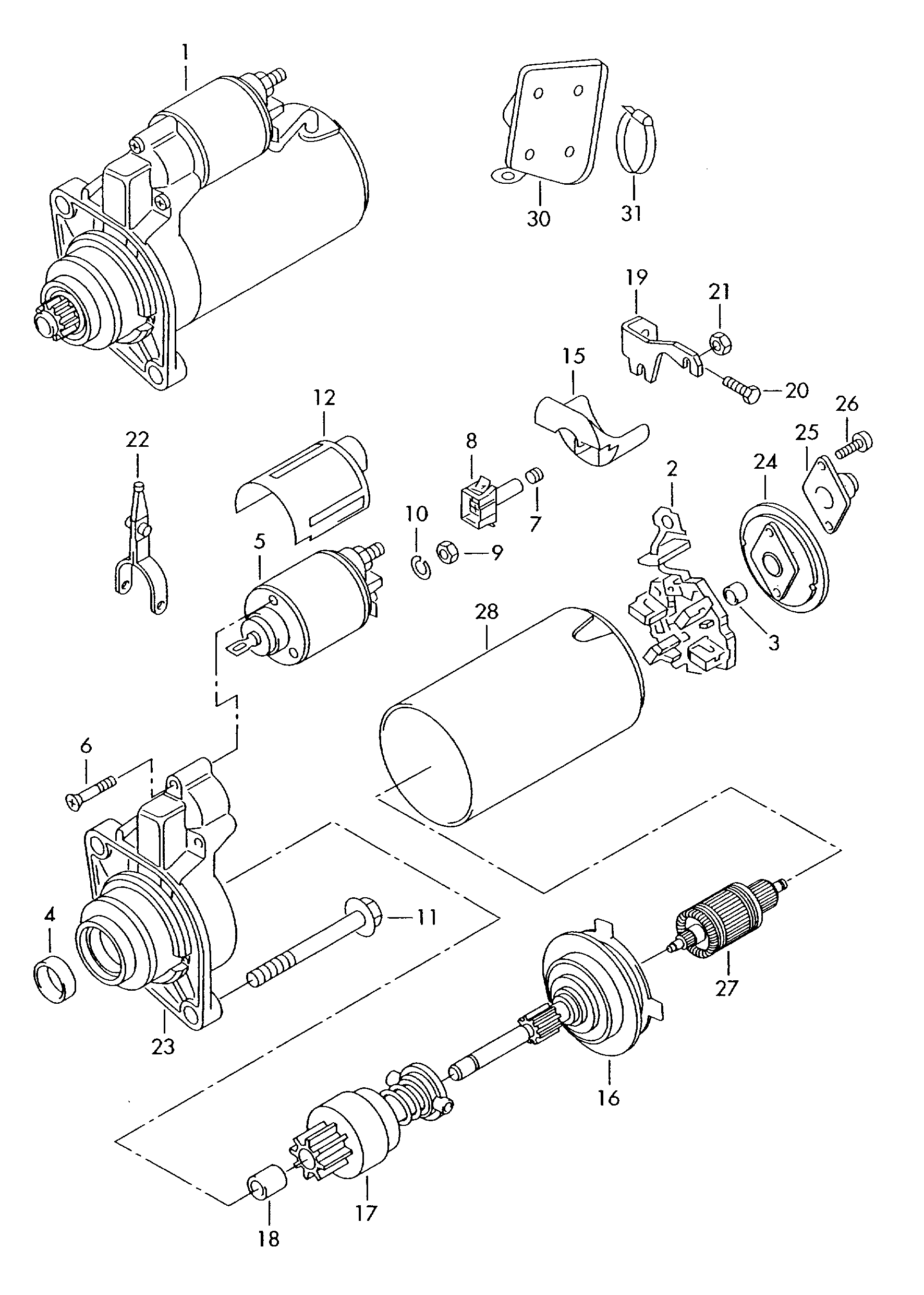 Skoda 06B 911 023 - Käynnistinmoottori www.parts5.com