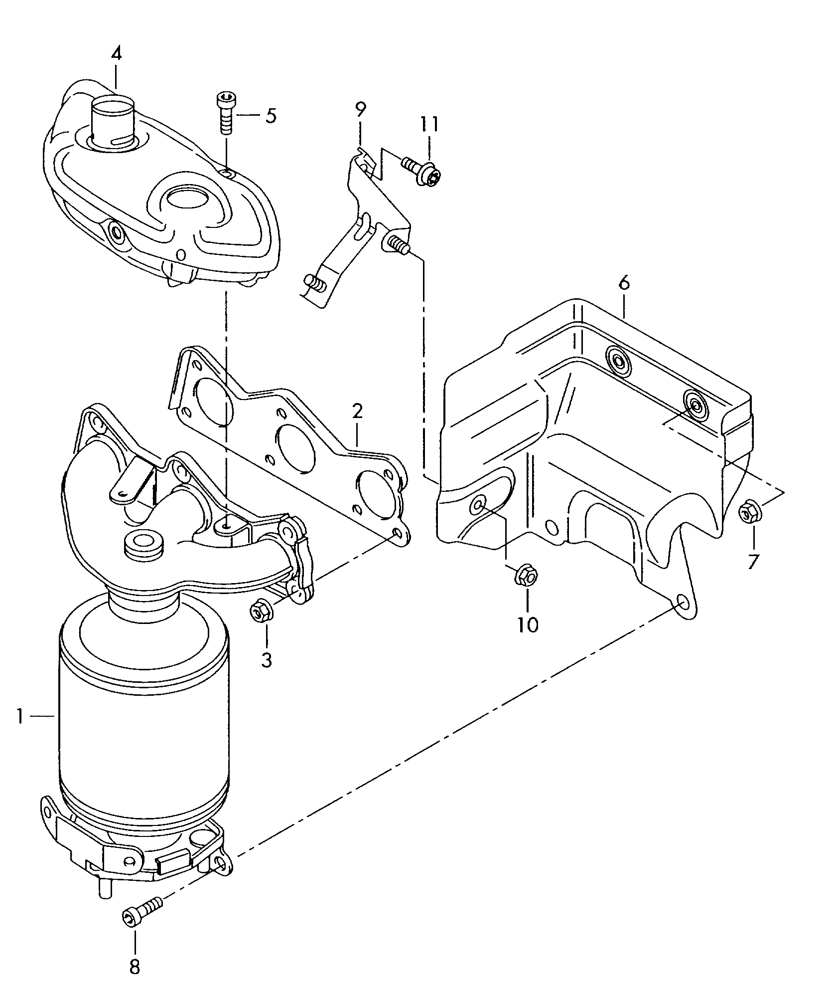 VAG 03E 253 020 KX - Катализатор www.parts5.com