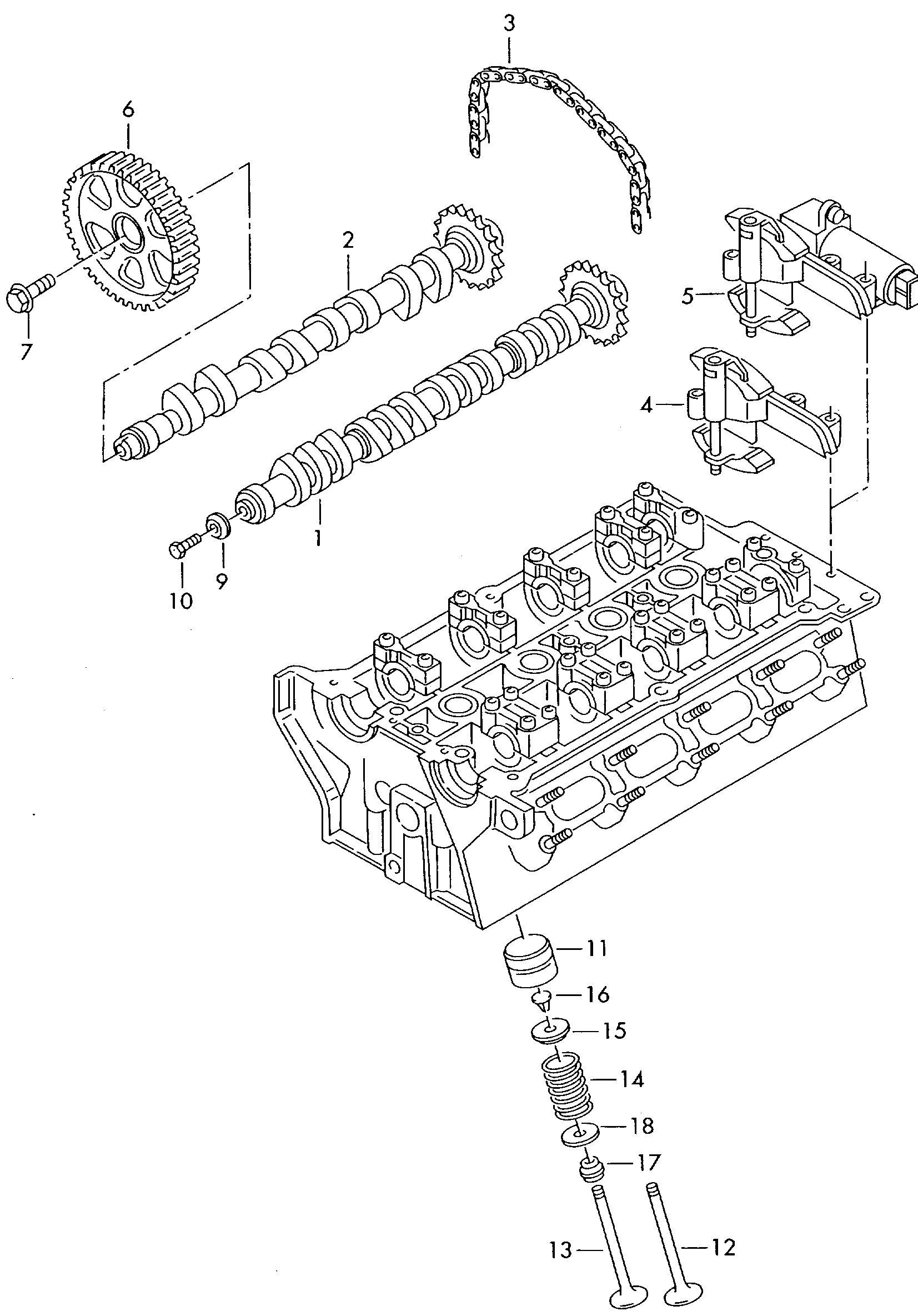 VAG 058 109 309 E - Tappet / Rocker parts5.com