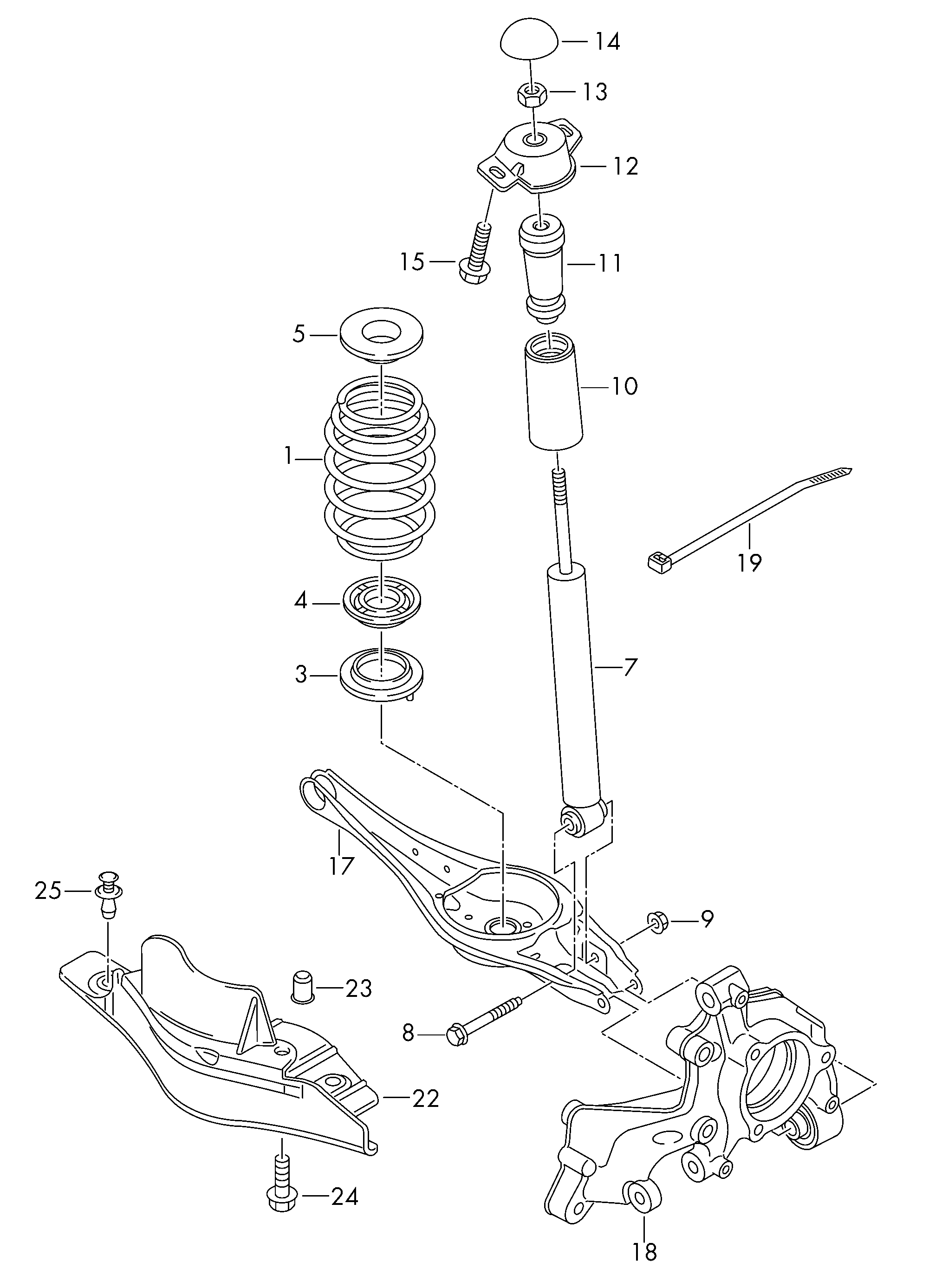 Skoda 5Q0 513 029 DF - Shock Absorber parts5.com