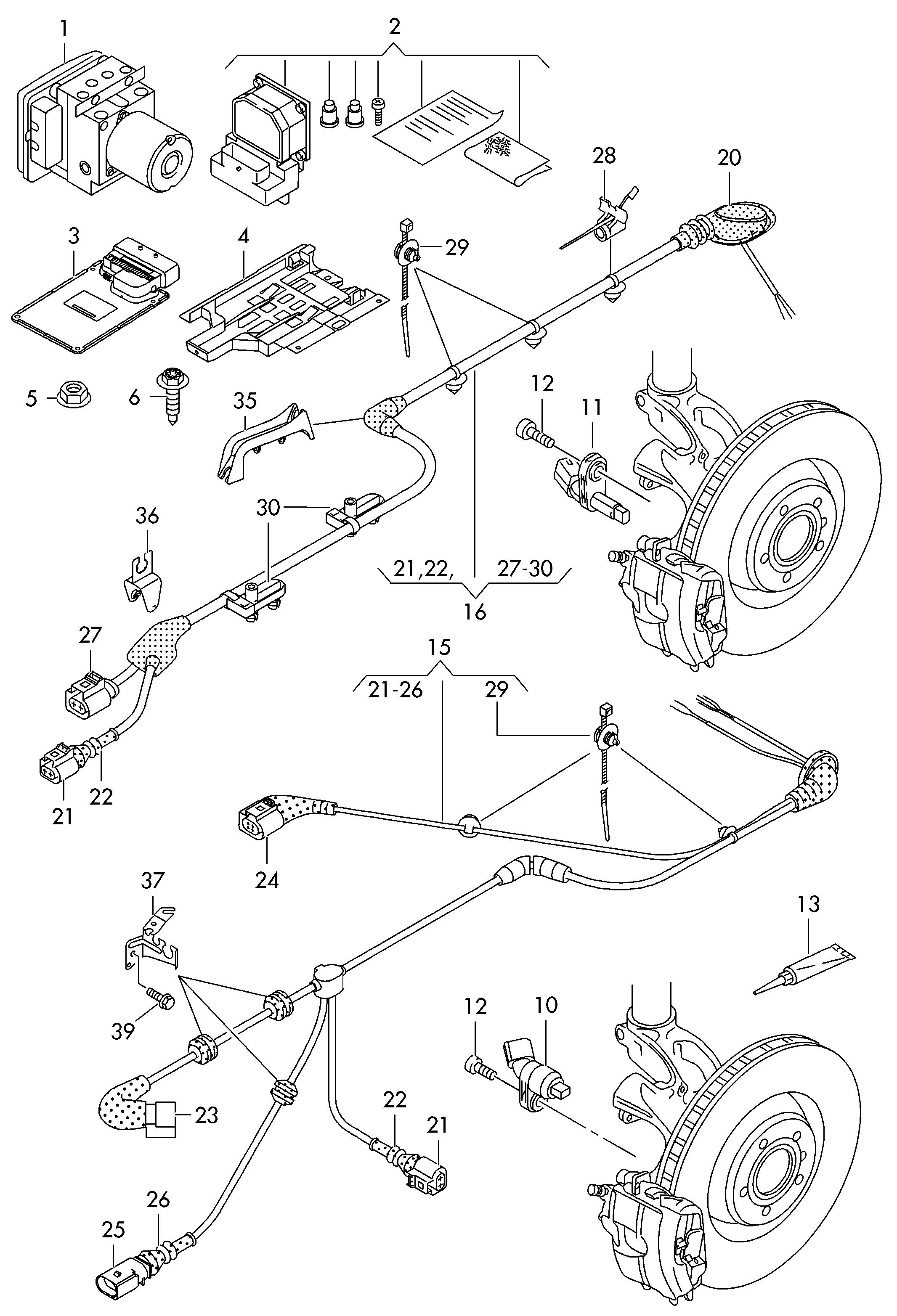 AUDI WHT003864 - Αισθητήρας, στροφές τροχού www.parts5.com