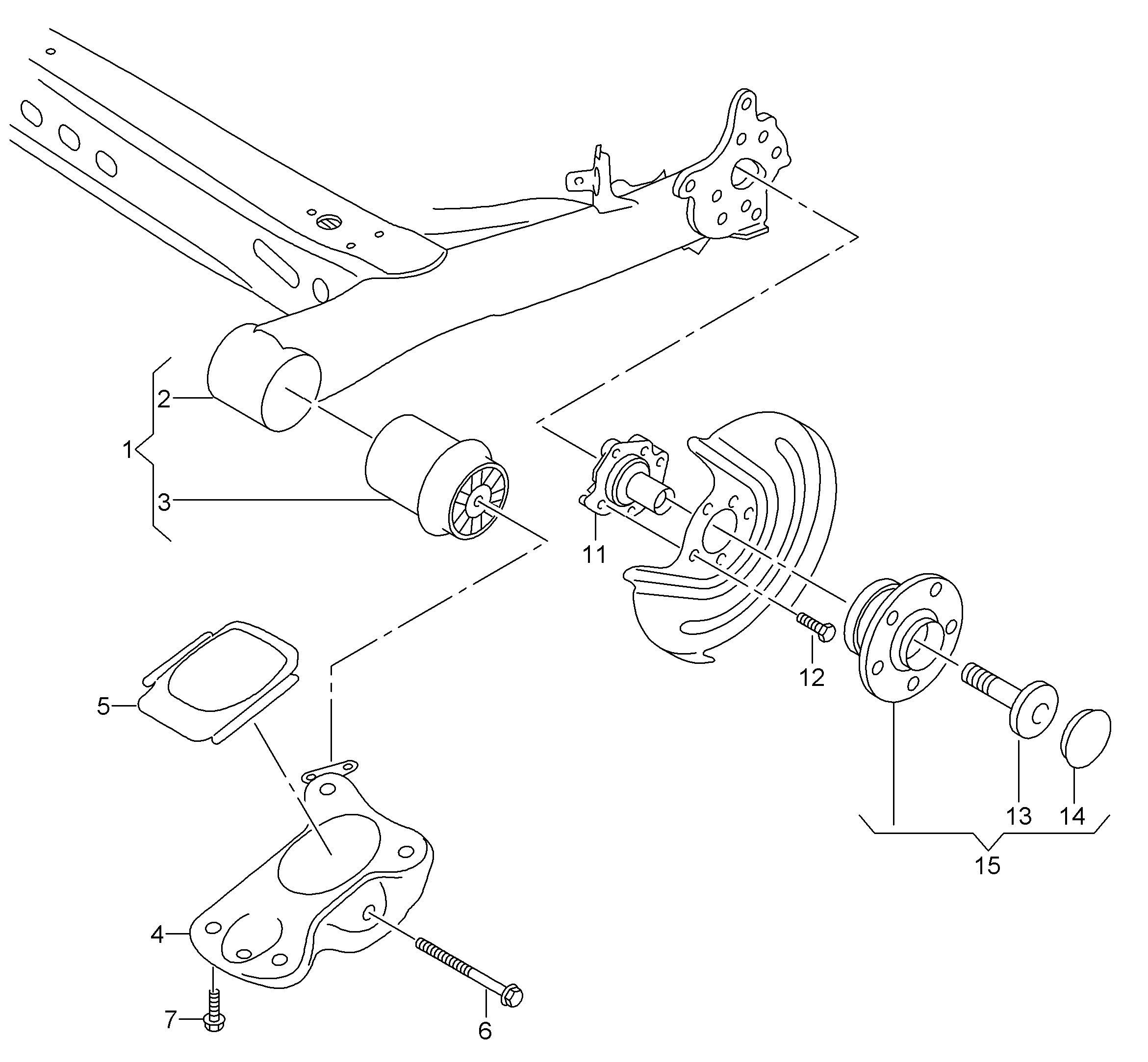 Skoda 5Q0 501 541 C - Lagerung, Achskörper www.parts5.com