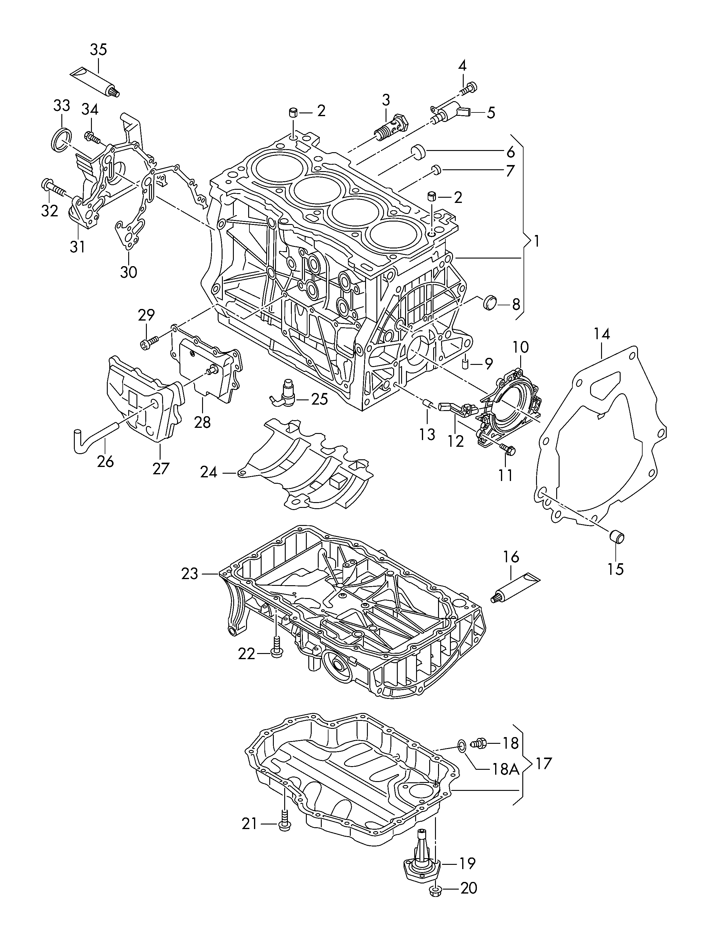 Seat 04C 103 085 - Shaft Seal, crankshaft parts5.com